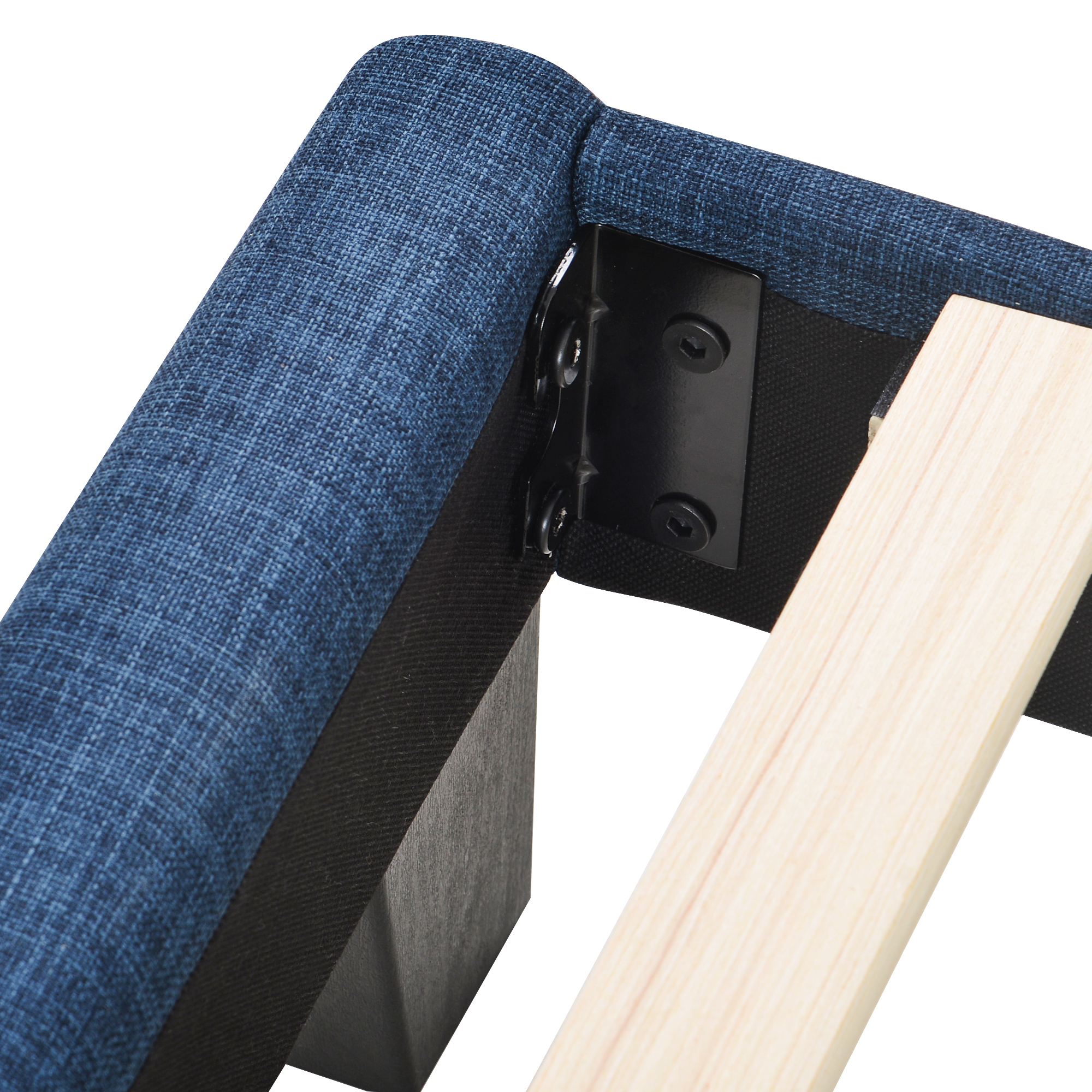 Polsterbett Mit seinem gepolstertes Kopfteil Doppe