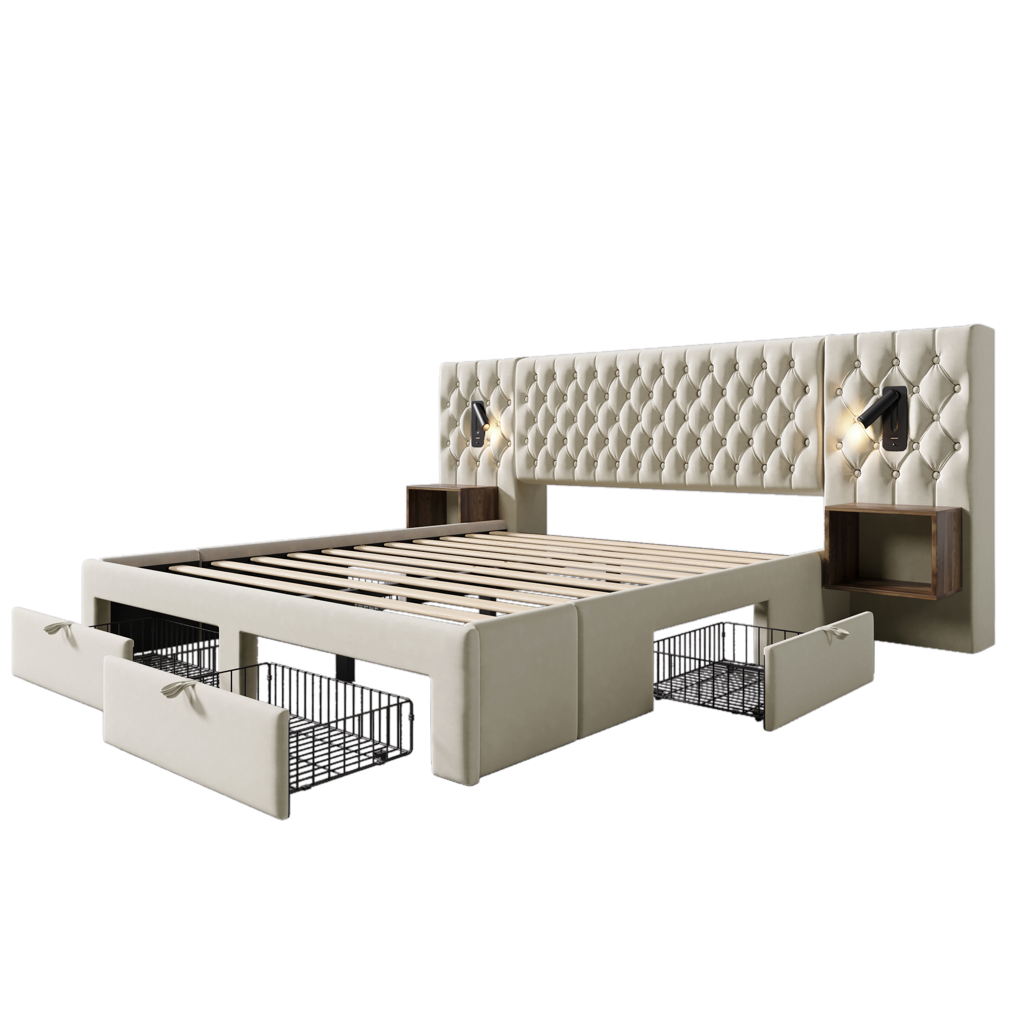 (=AB30098234B)Bettanlage Schlafzimmer Komplett Set