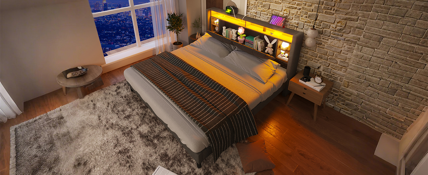 (=067980AAG)Polsterbett Doppelbett Stauraum-Kopfte