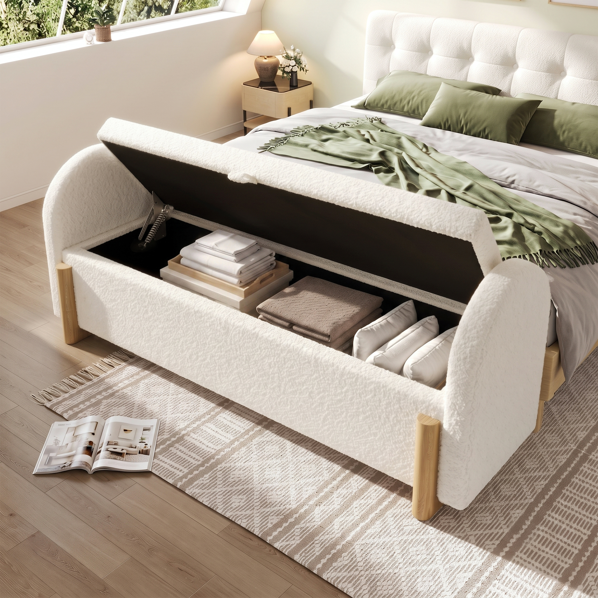 multi‑usages : pied de lit, salon, entrée, dressing