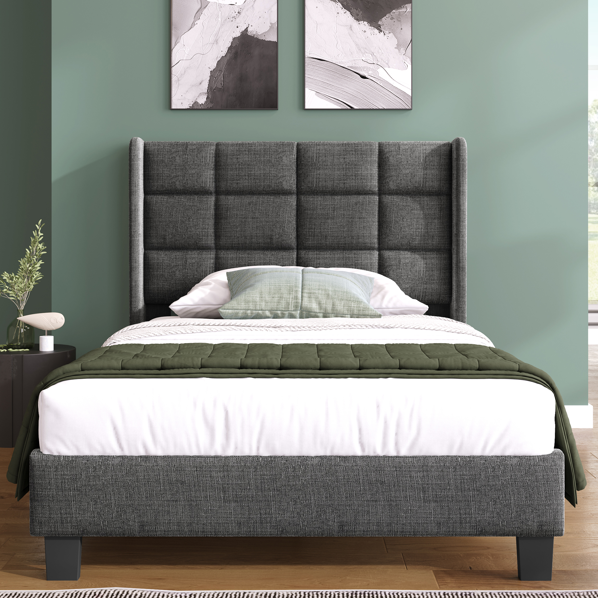 Modernes Design Polsterbett Mit seinem gepolsterte