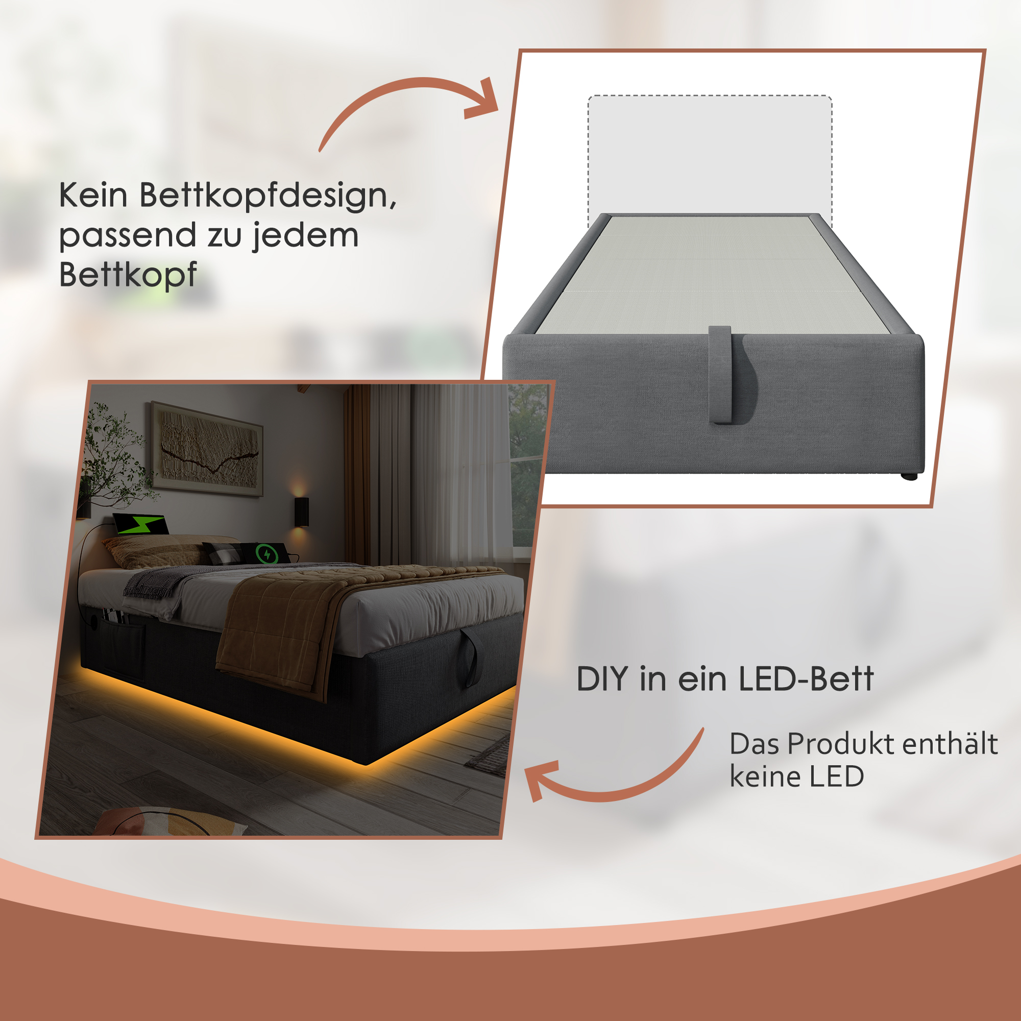 lit‑coffre lin gris naturel
