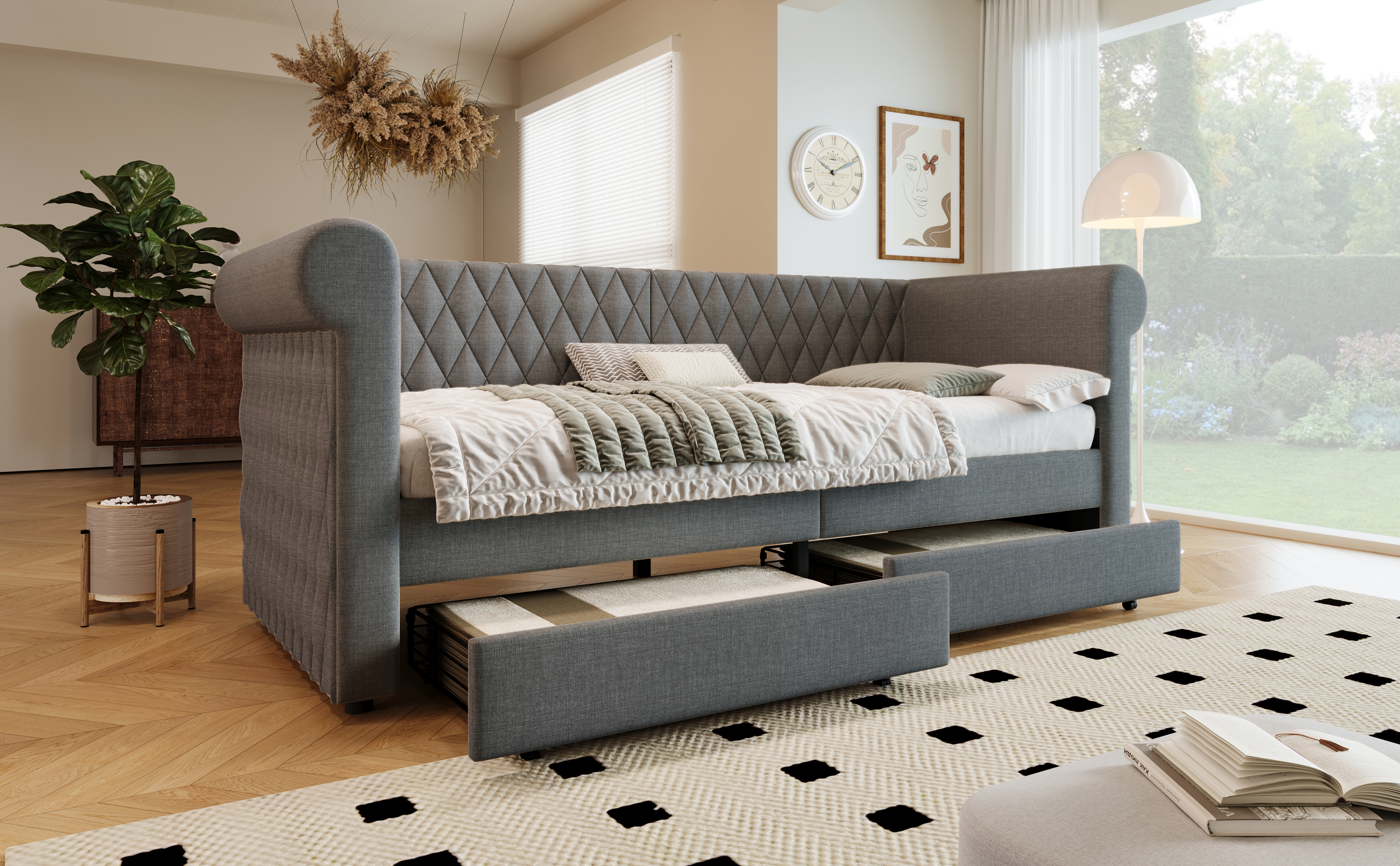 Détail du lit banquette