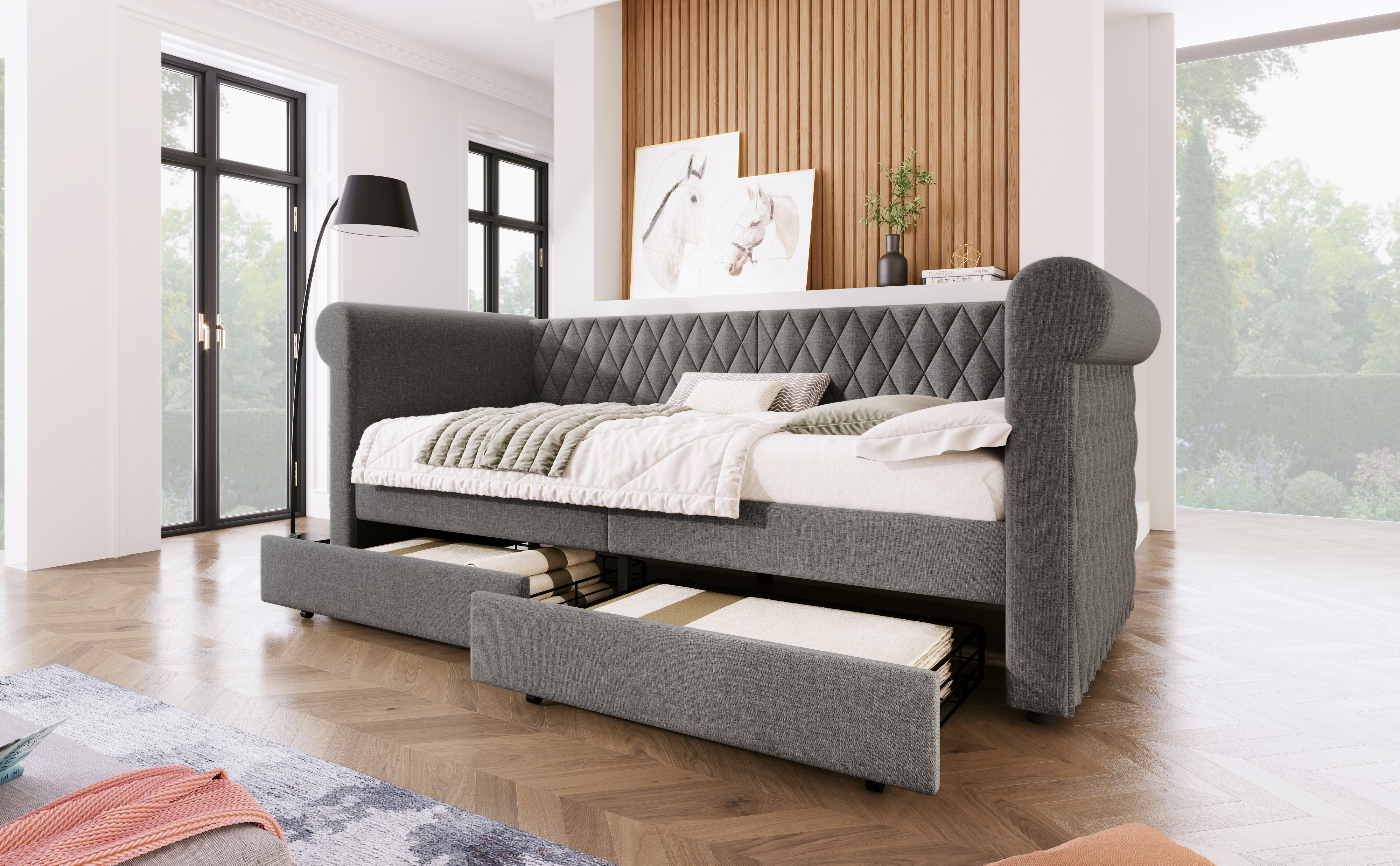 Détail du lit banquette