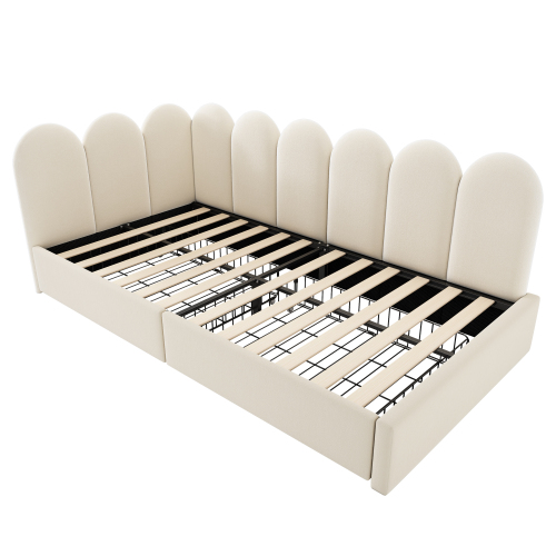 Sommier à lattes inclus pour lit banquette 90x190 cm