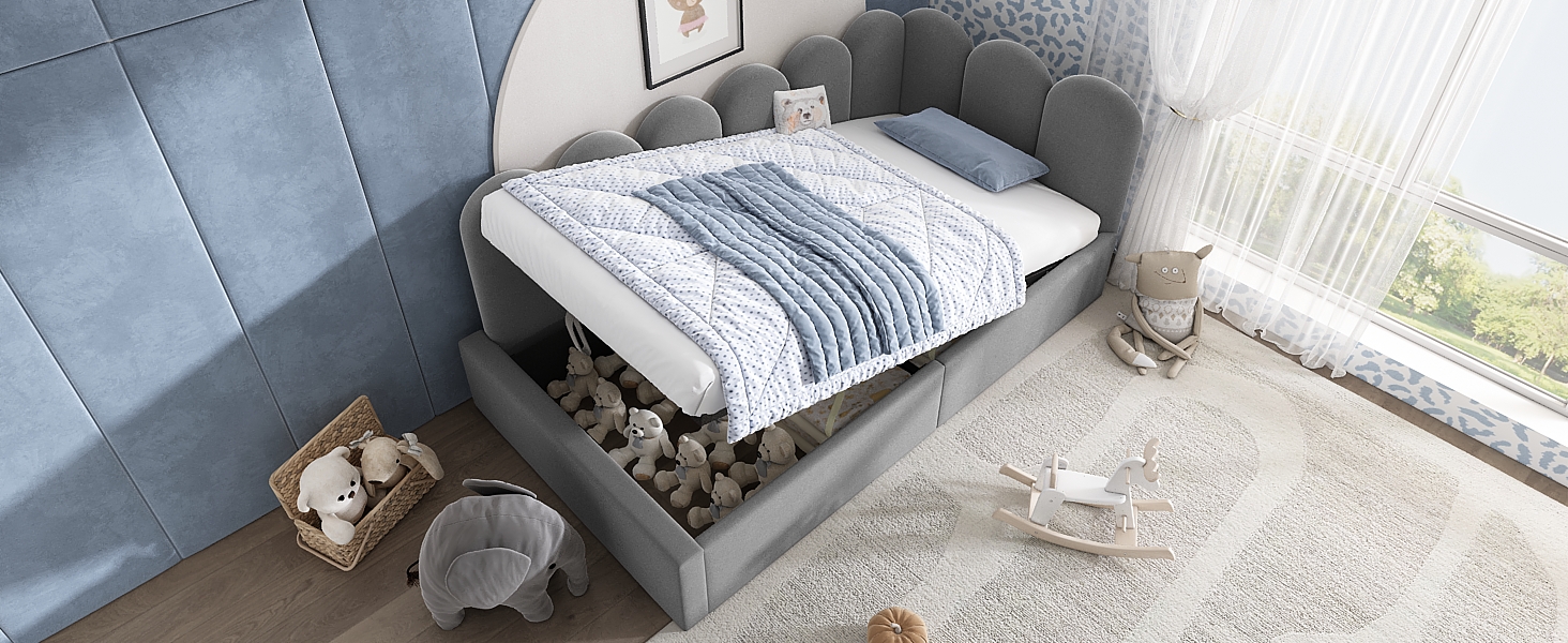 Détail du lit banquette