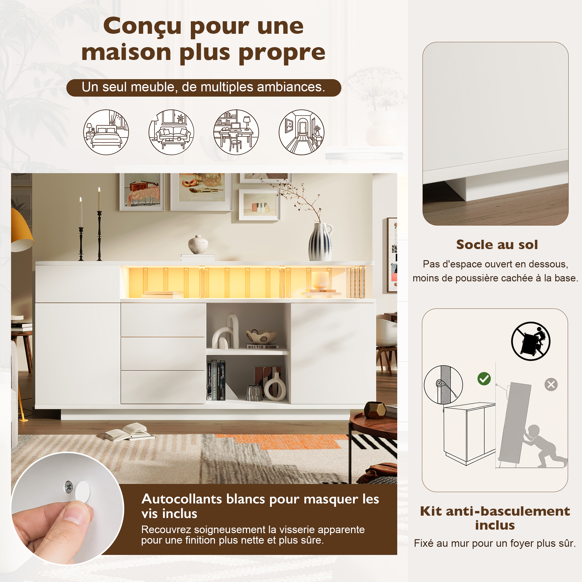 Détail du buffet
