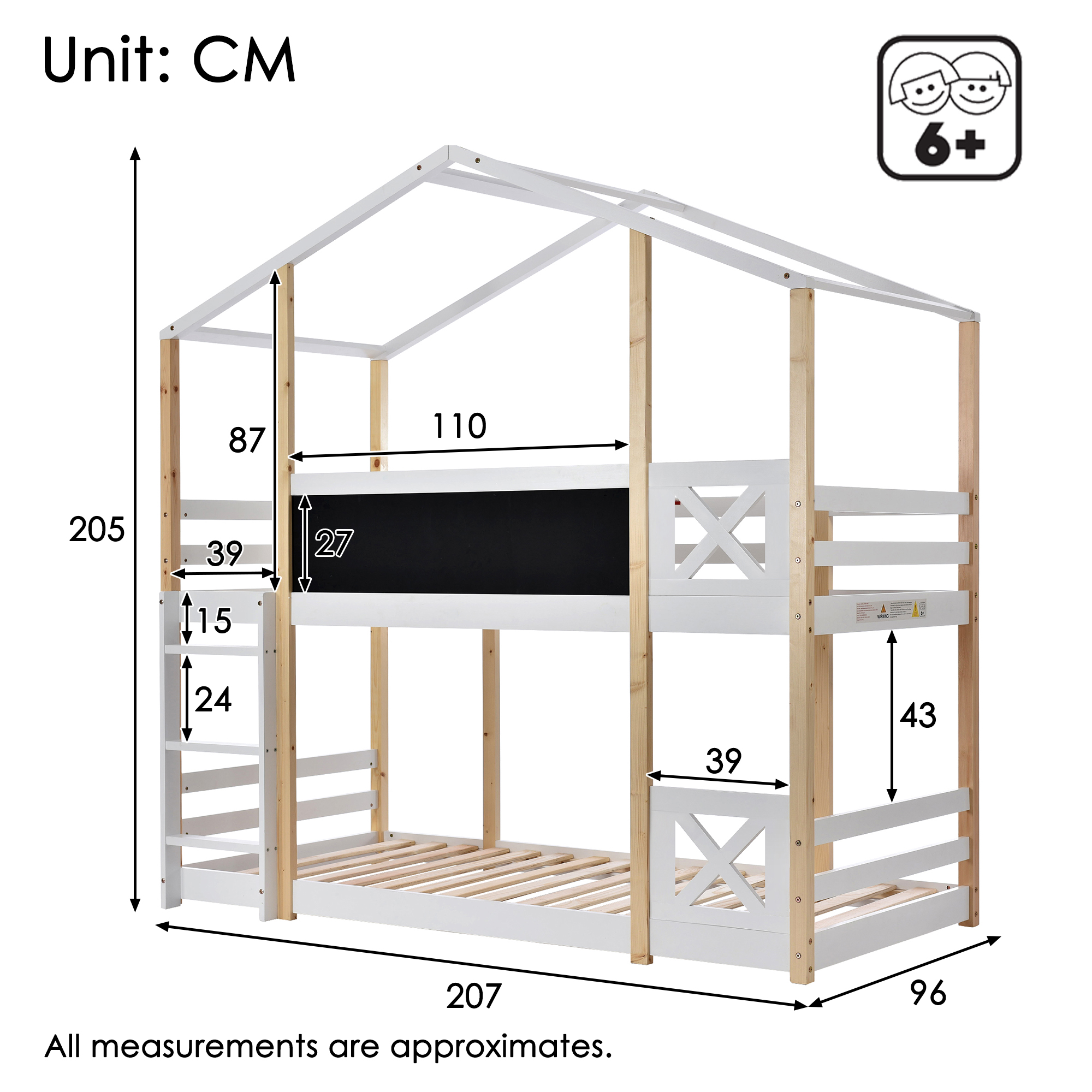 Dimensions du lit mezzanine