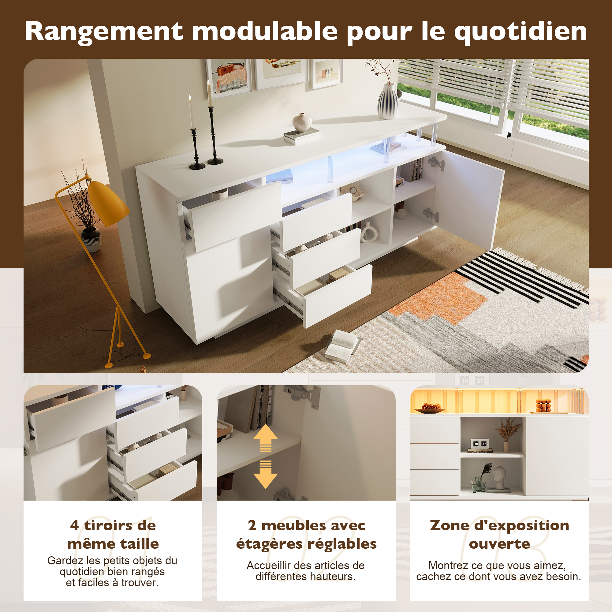 Détail du buffet