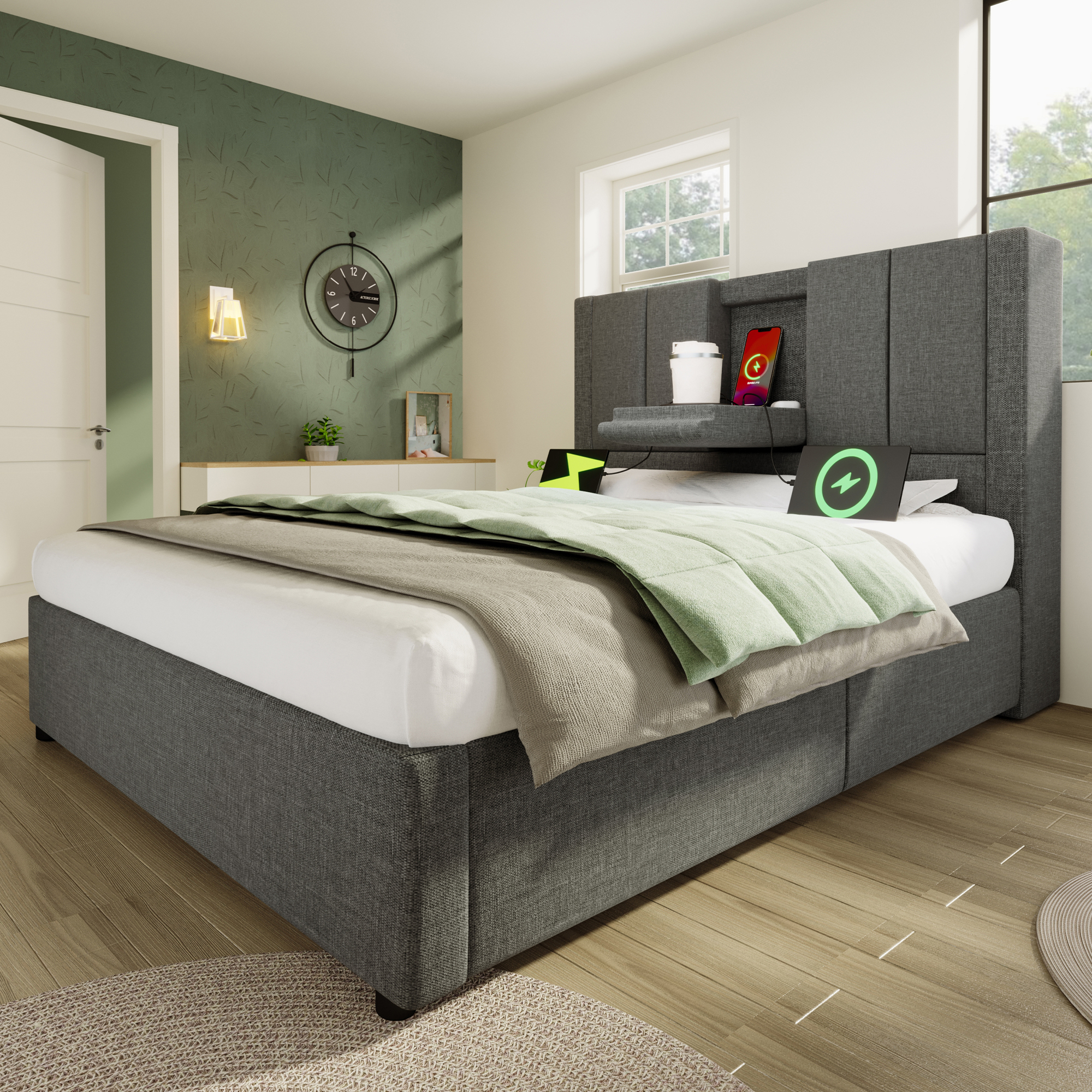 barre en fer forme U anti‑glissement pour matelas