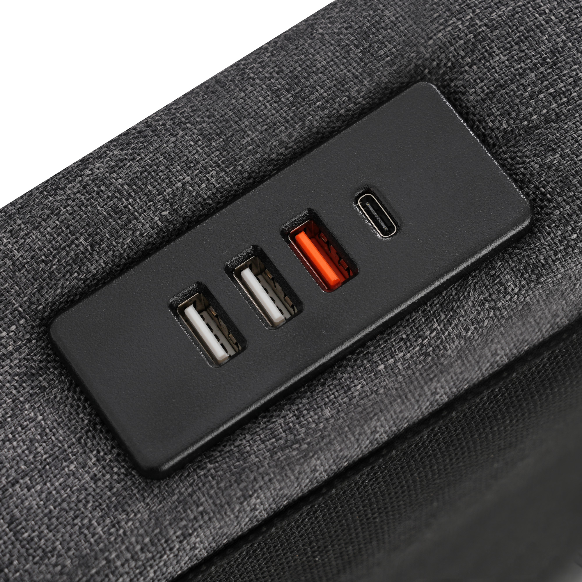 Polsterbett USB Typ C Ladefunktion LED-Beleuchtung