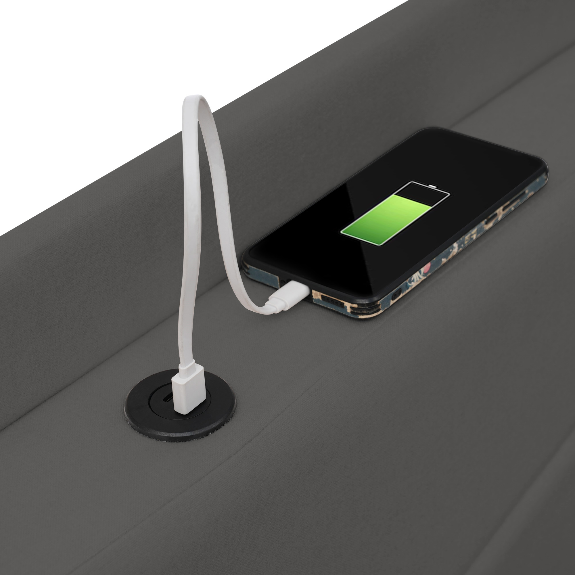 Polsterbett Doppelbett Stauraum Bettkasten mit USB