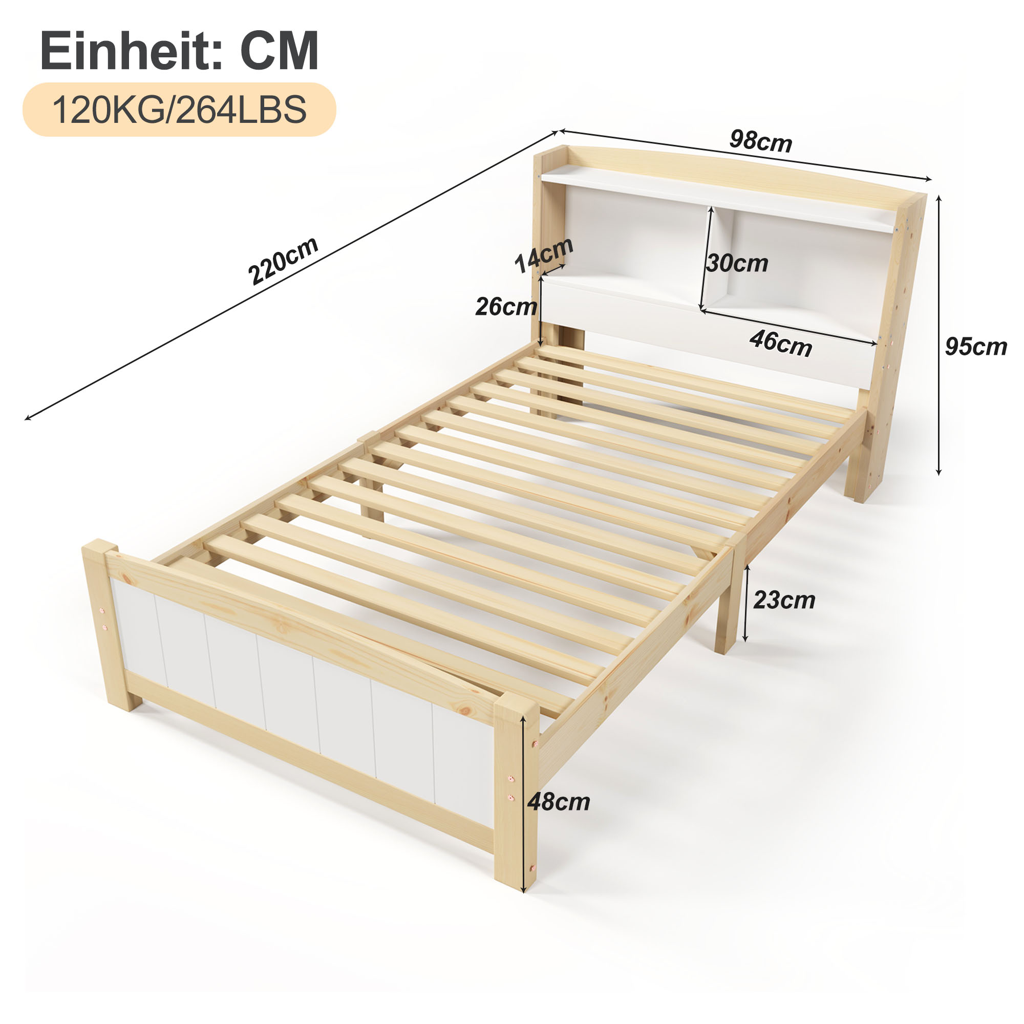 Dimensions du lit simple