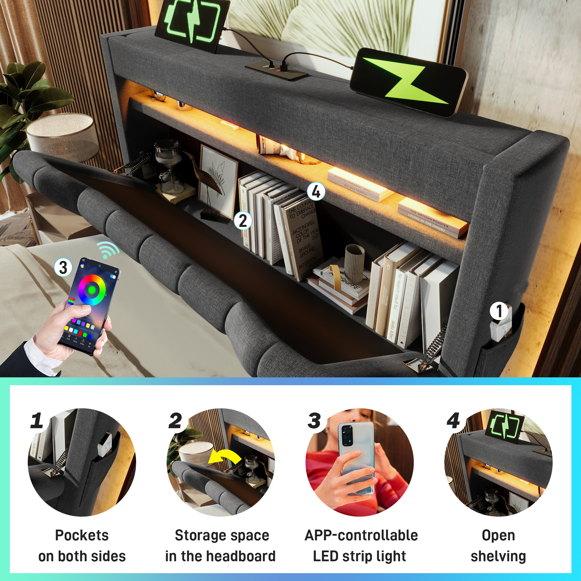 cloison anti‑glissement pour matelas