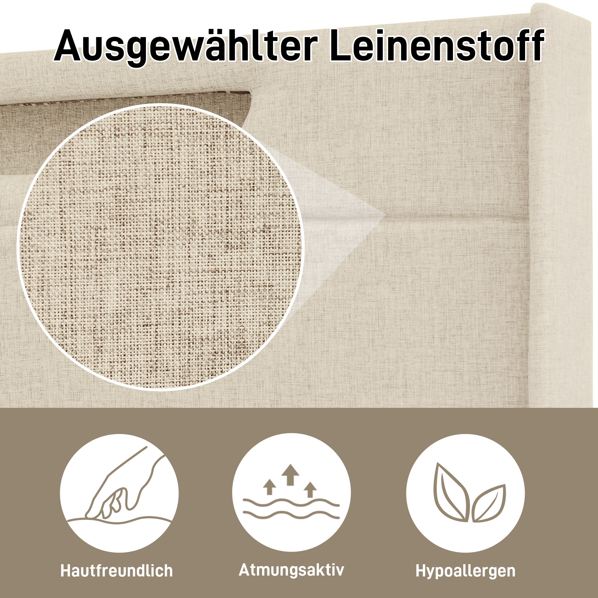Polsterbett LED Doppelbett mit USB Typ C Ladefunkt
