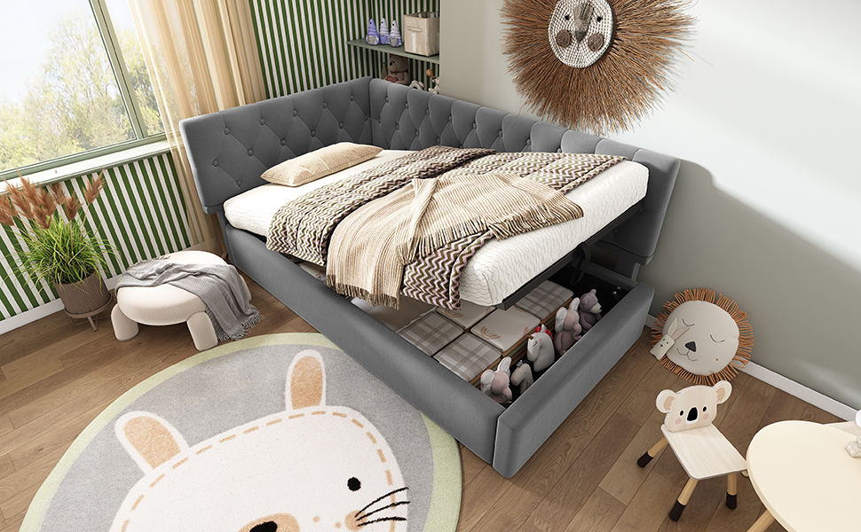 Détail du lit banquette