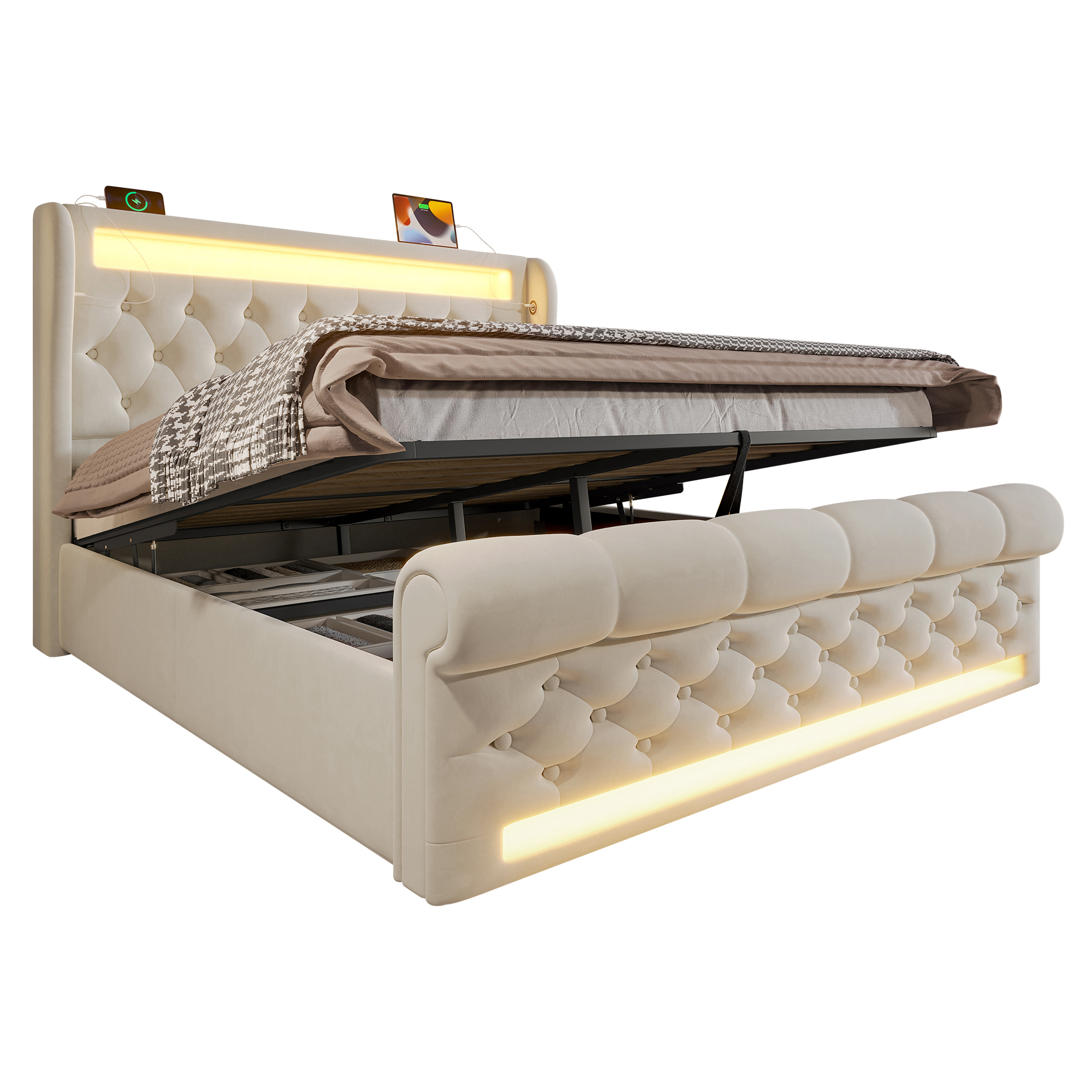 Des rangements organisés autour du couchage