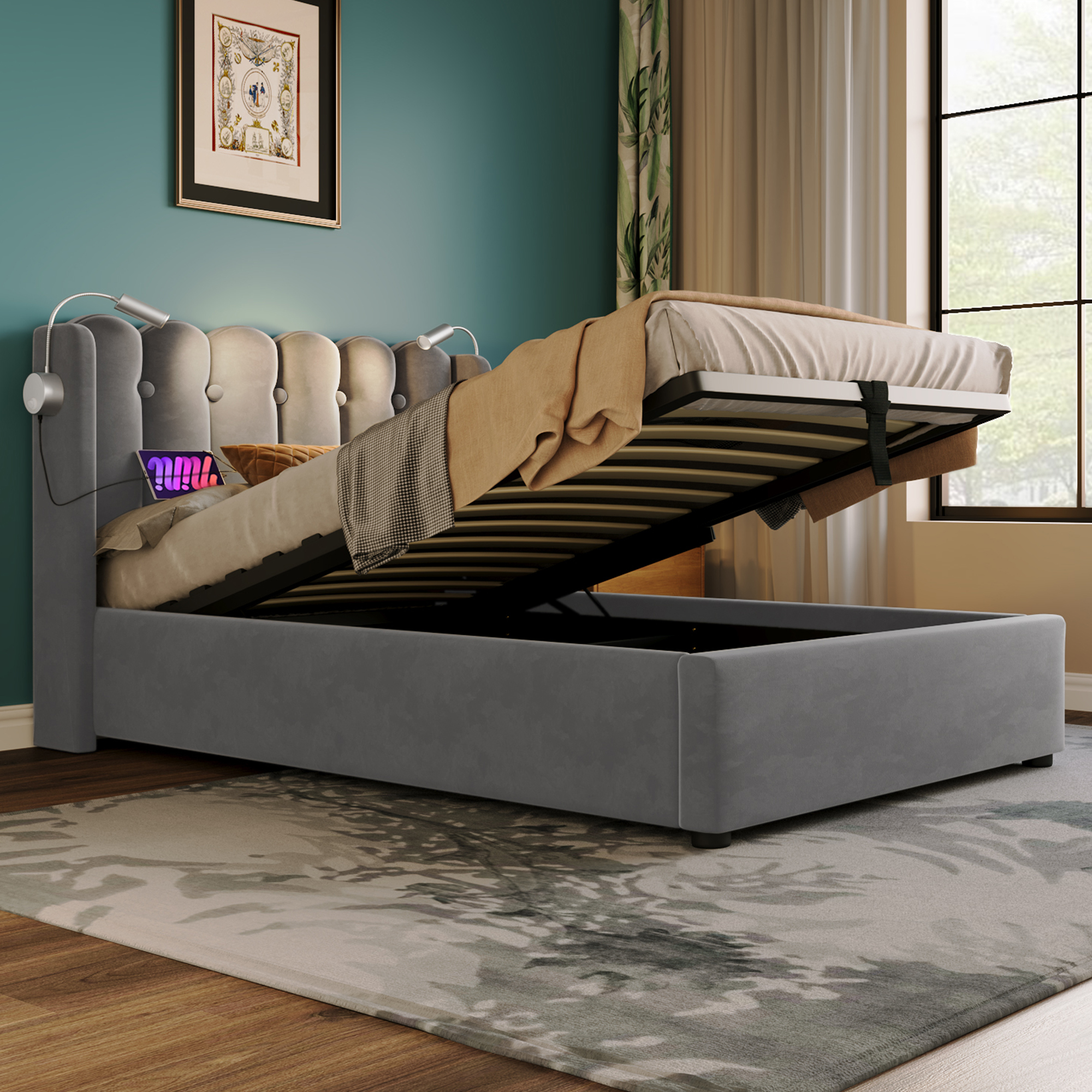 version tissu lin beige