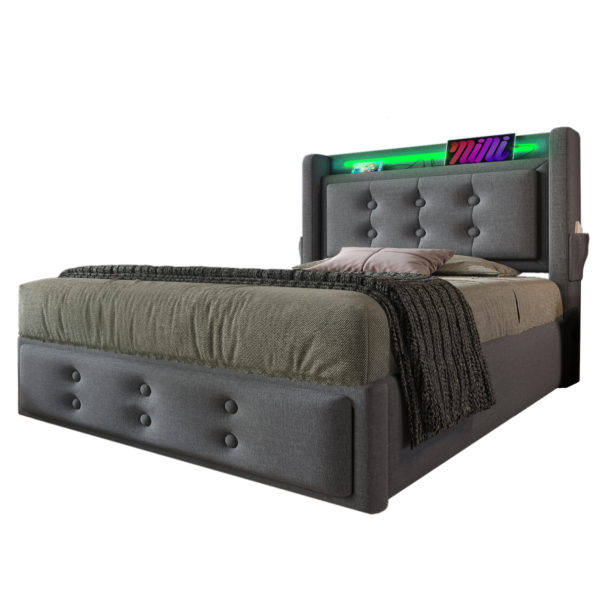 détail capitonnage boutons