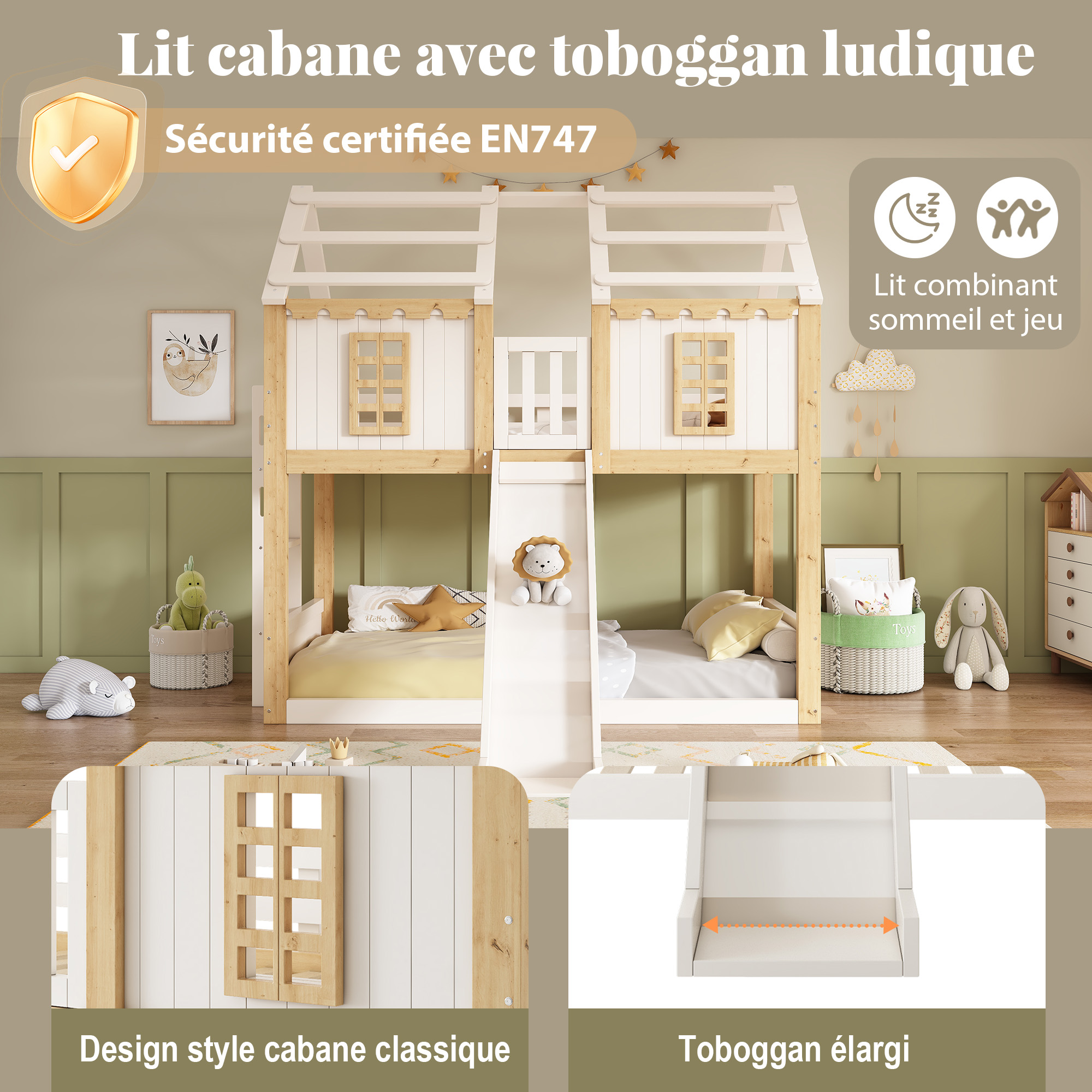 Ses matériaux assurent confort et stabilité