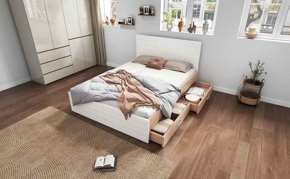 Détail du lit double