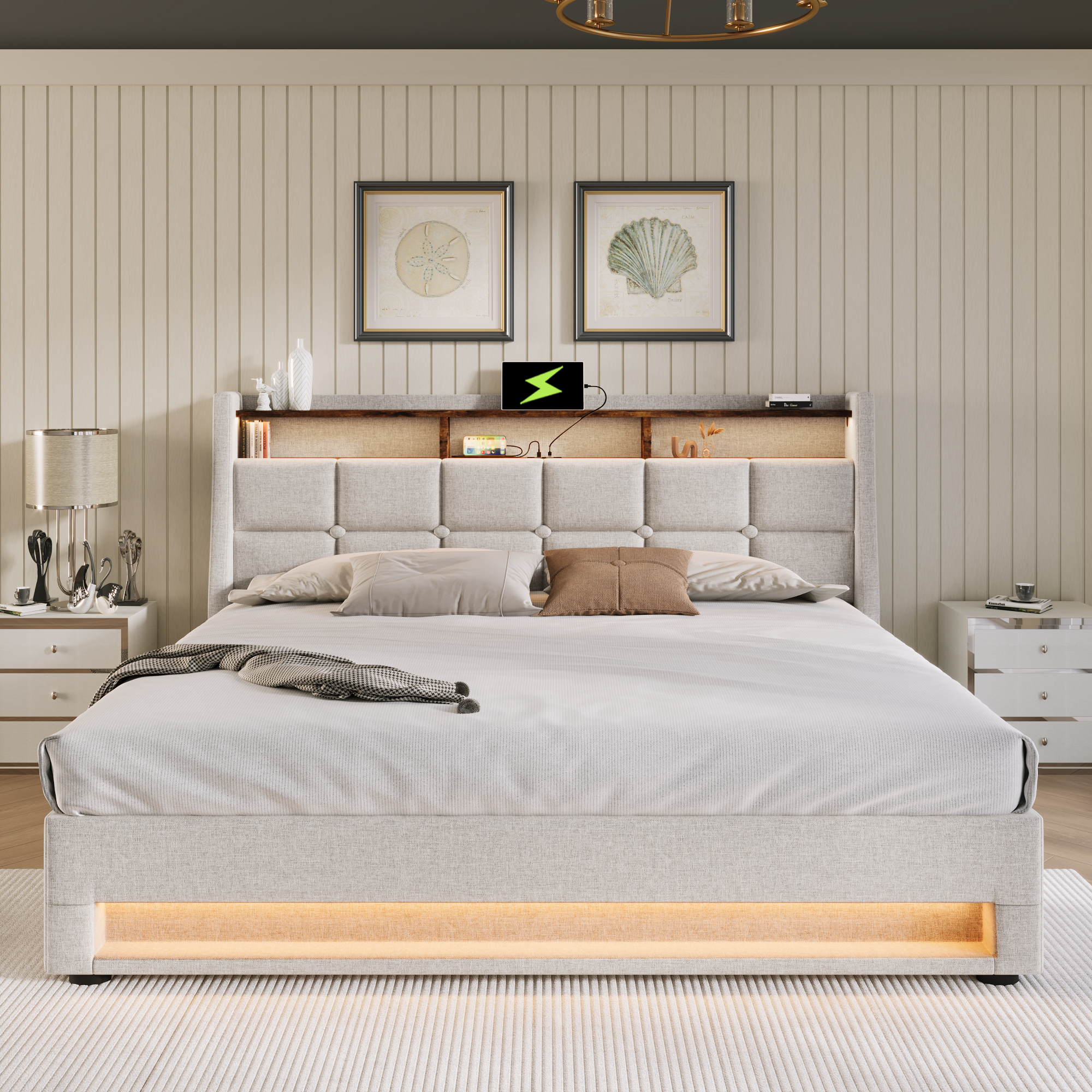 tête‑de‑lit rembourrée garnie de mousse haute densité pour un confort de détente optimal