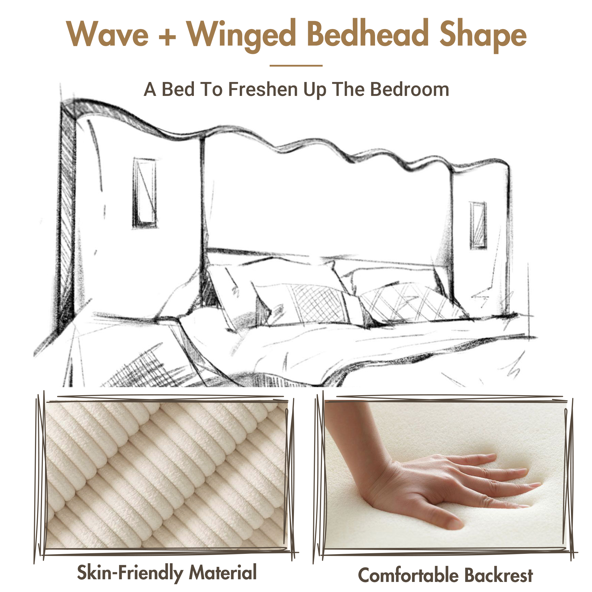 détail butoir métallique anti‑glissement matelas