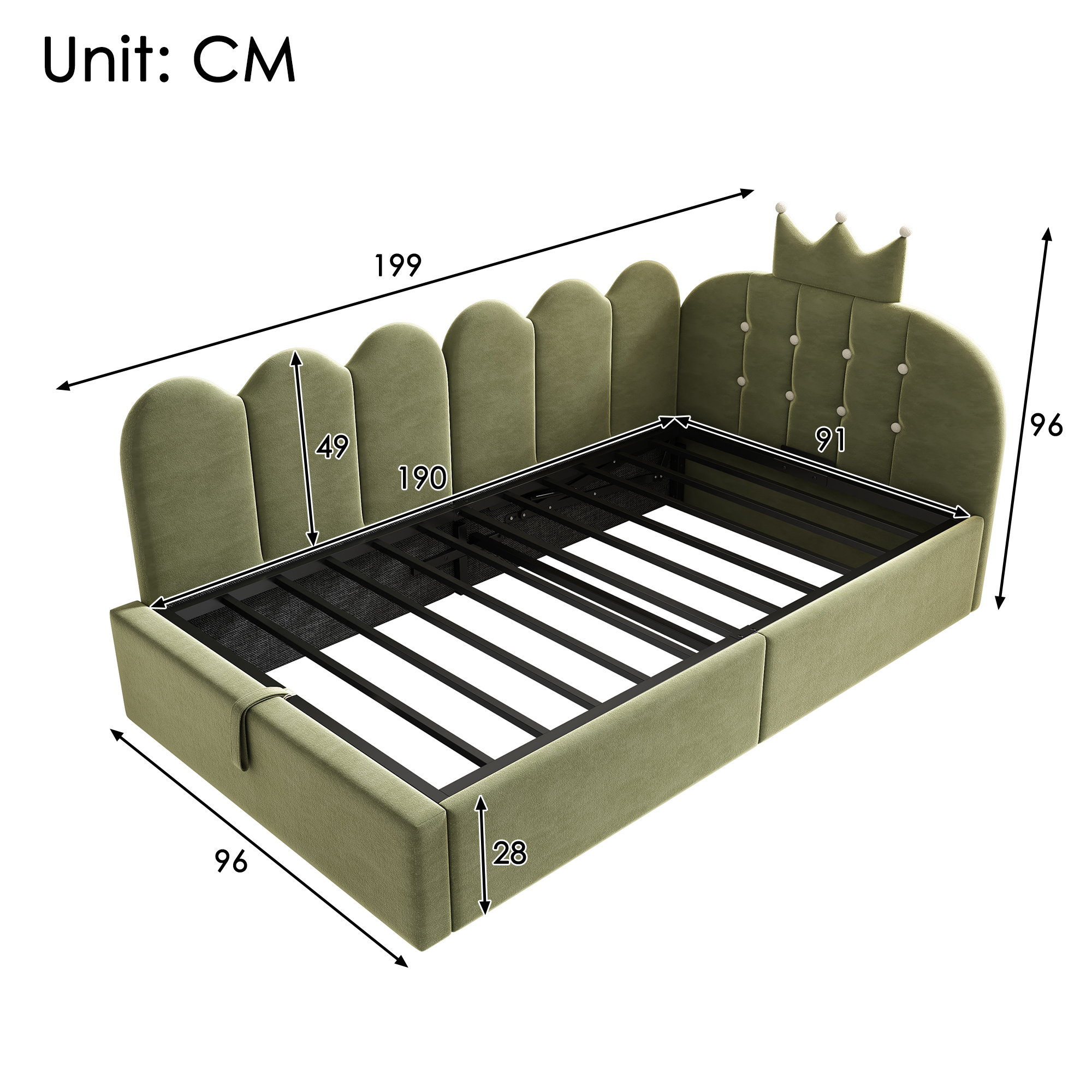 Dimensions du lit banquette