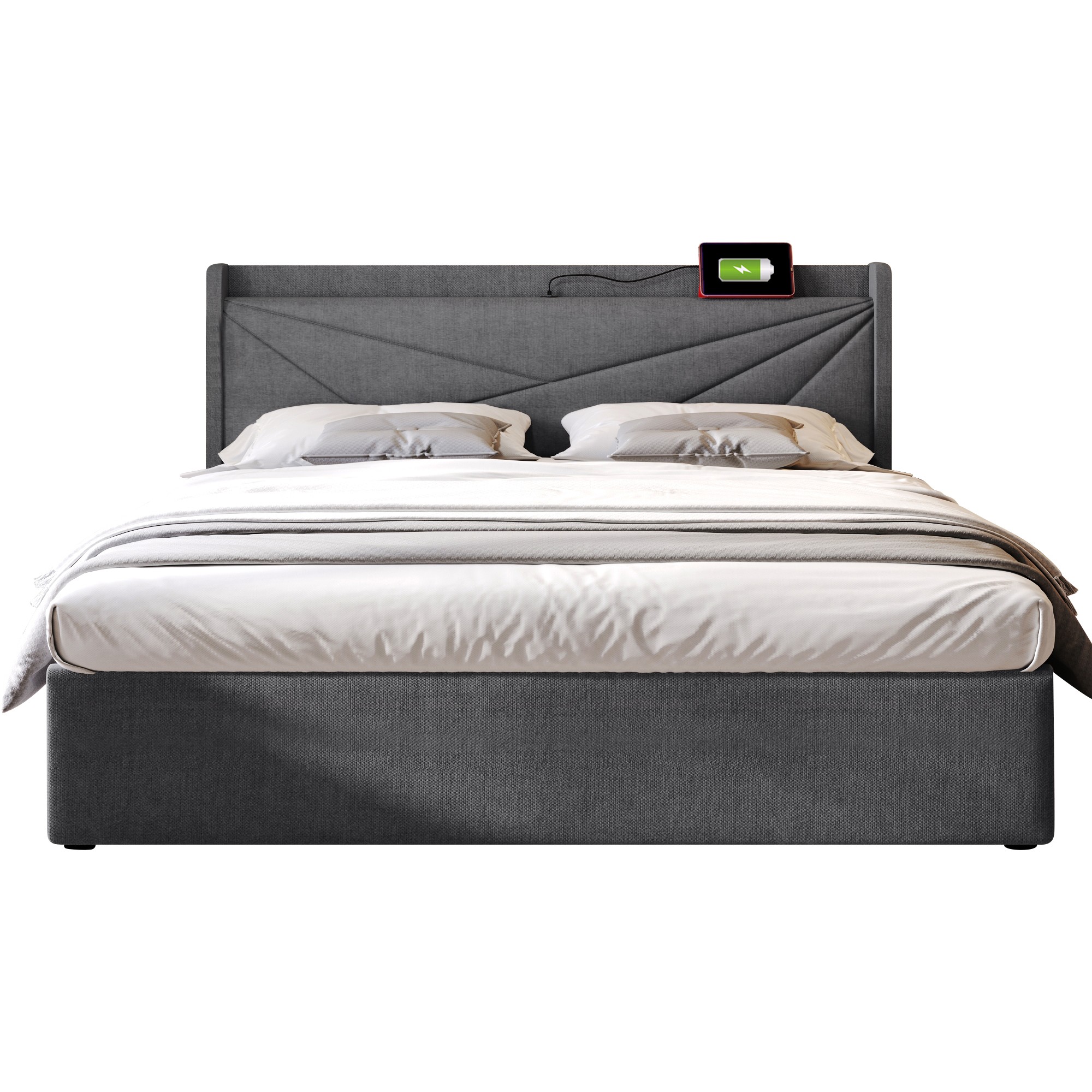 (=821415AAG)Polsterbett Doppelbett Stauraum Bettka