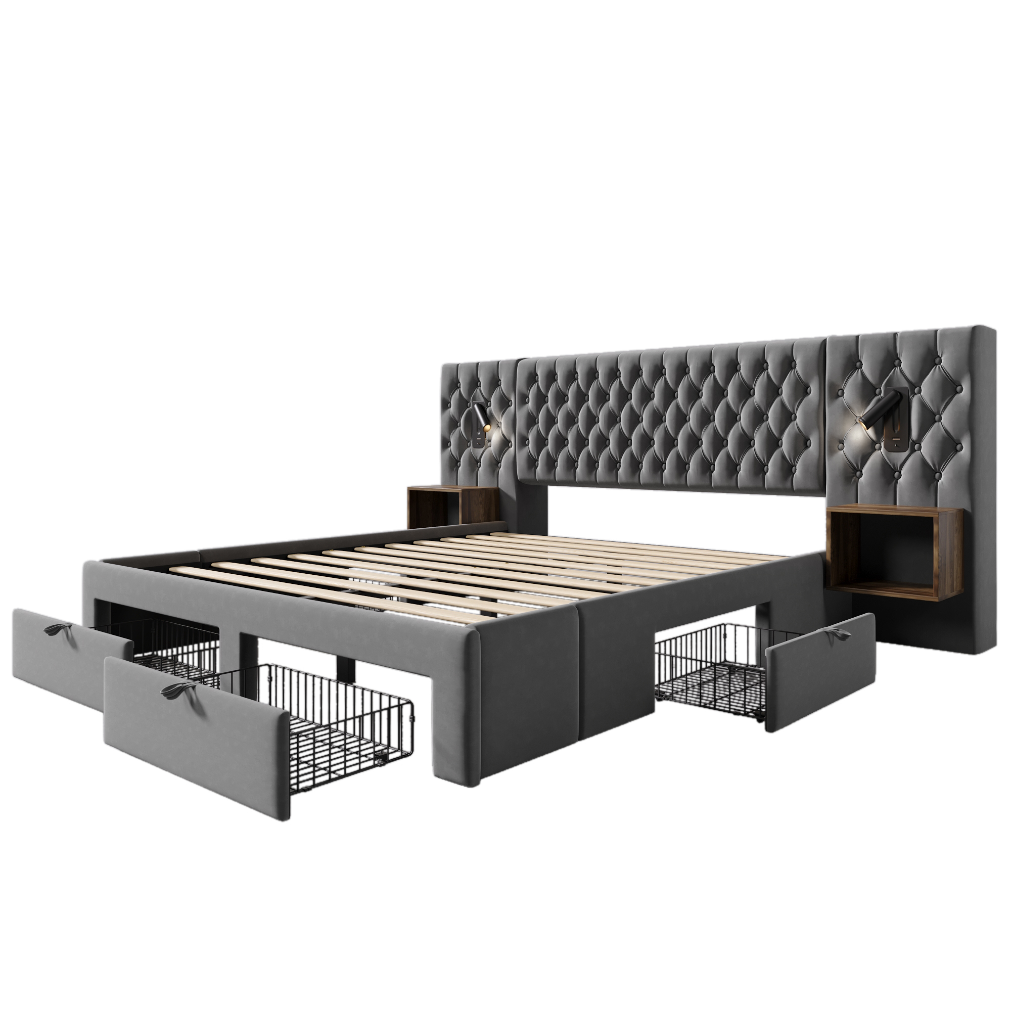 (=AB30098234G)Bettanlage Schlafzimmer Komplett Set
