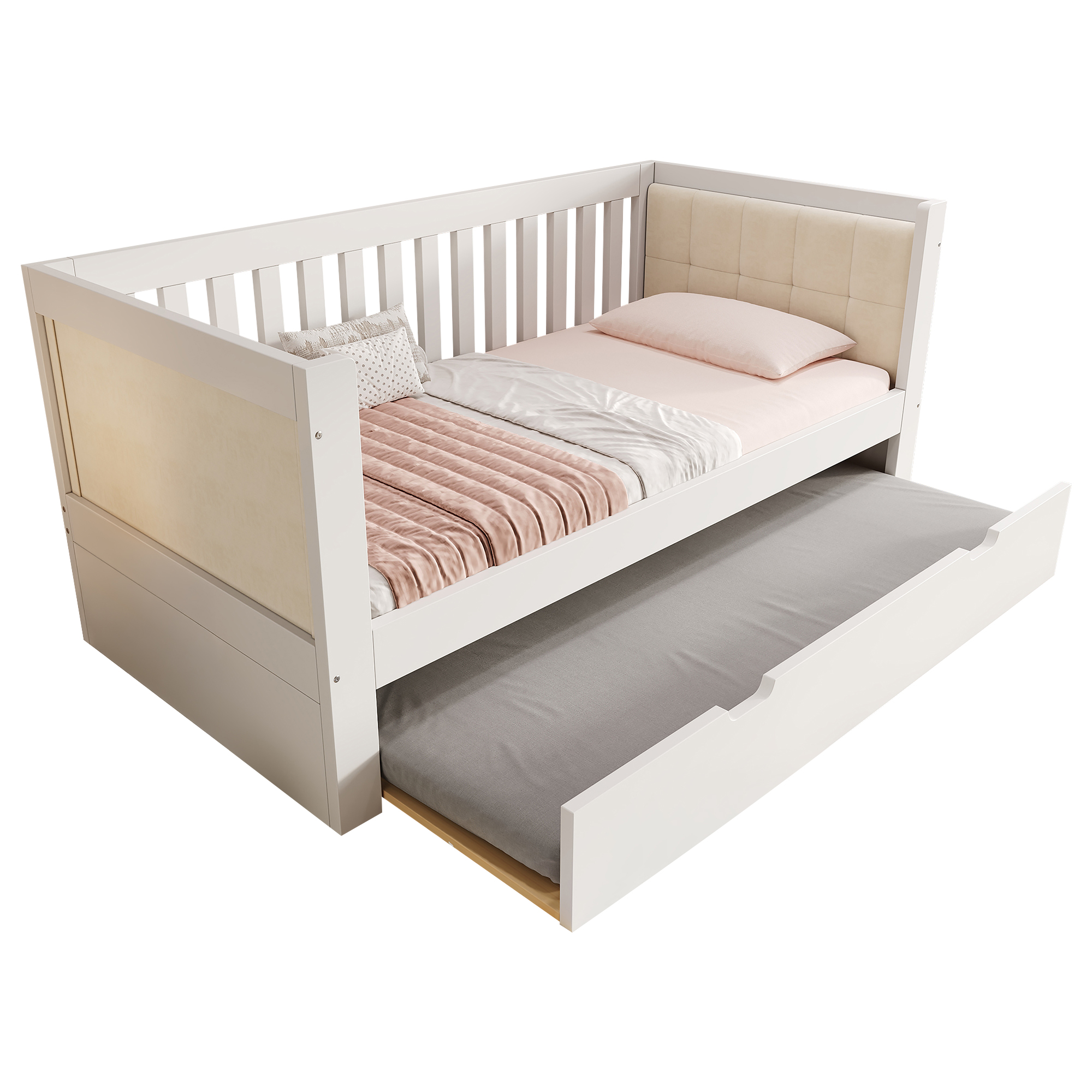Banquette lit avec lit gigogne