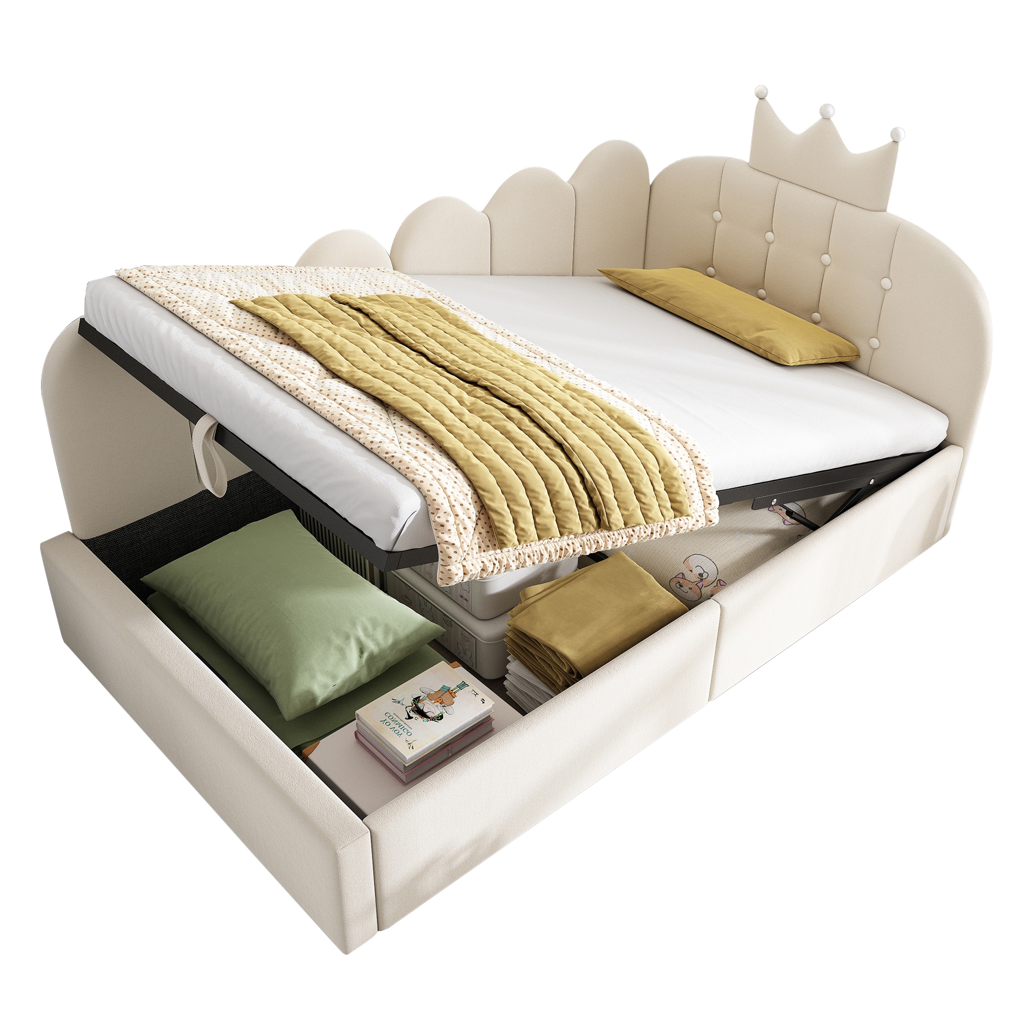 Banquette lit avec rangement hydraulique