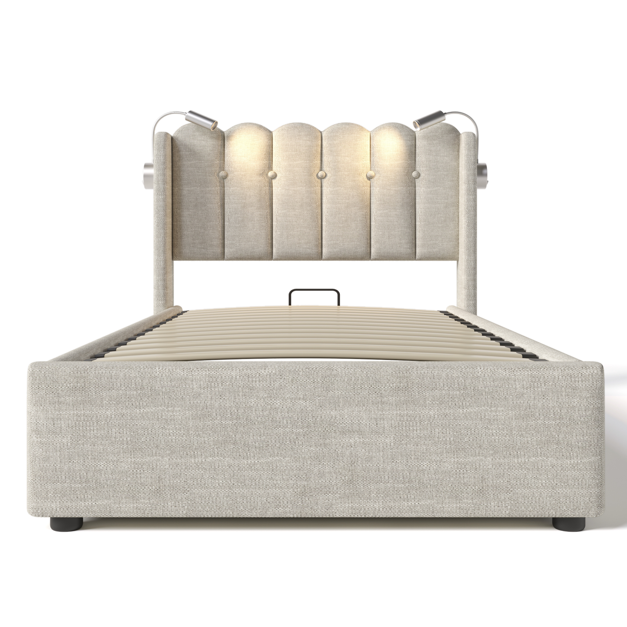 Polsterbett Einzelbett Leselicht mit Ladefunktion 