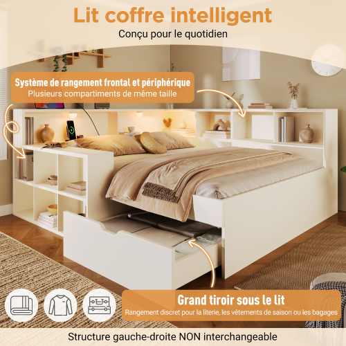 Détails supplémentaires du lit fonctionnel
