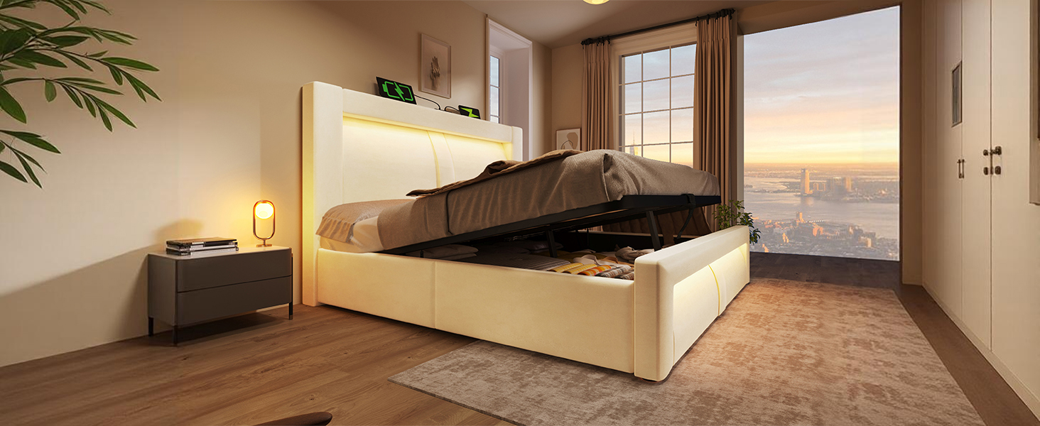 Détail du lit double