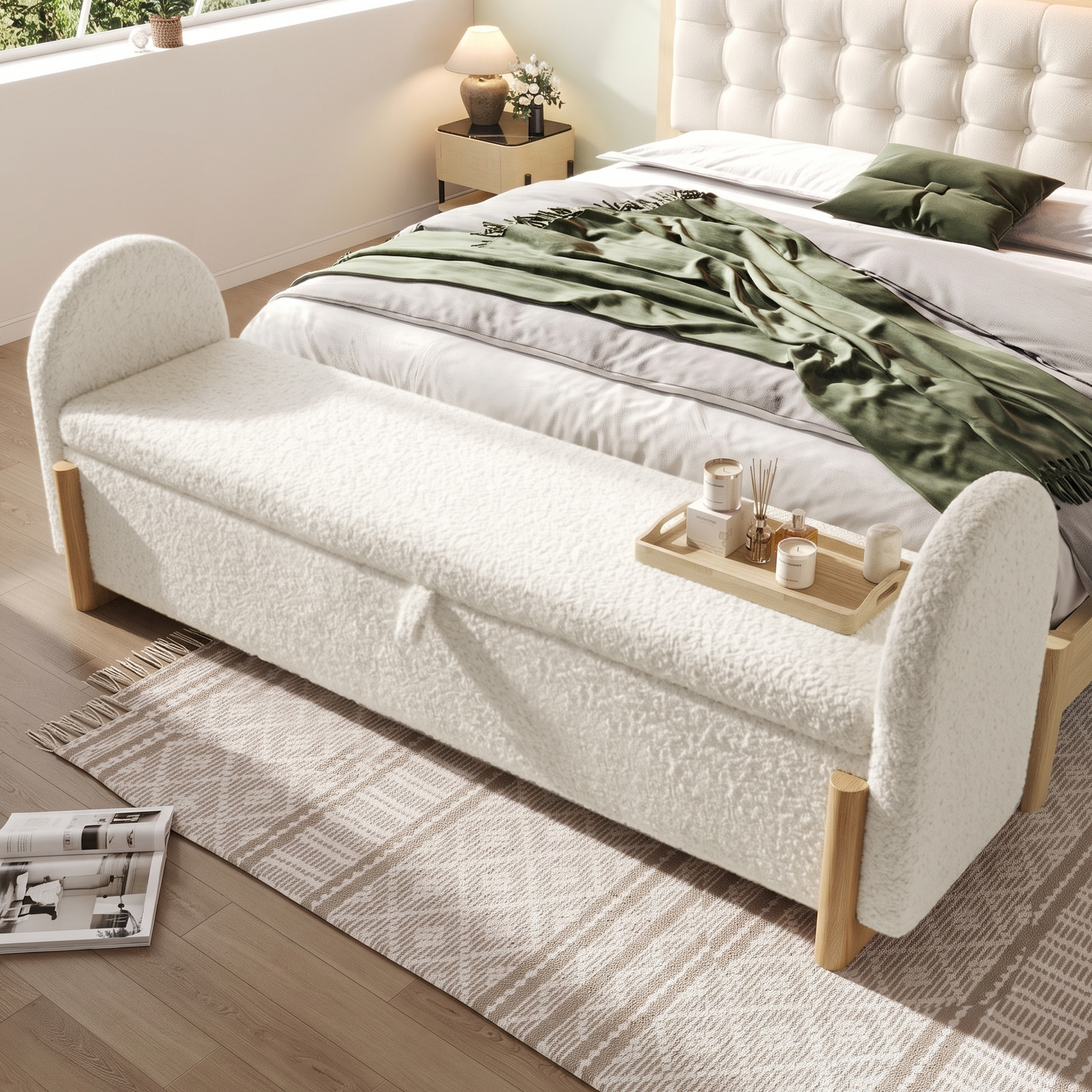 parois latérales semi‑circulaires design harmonieux confort