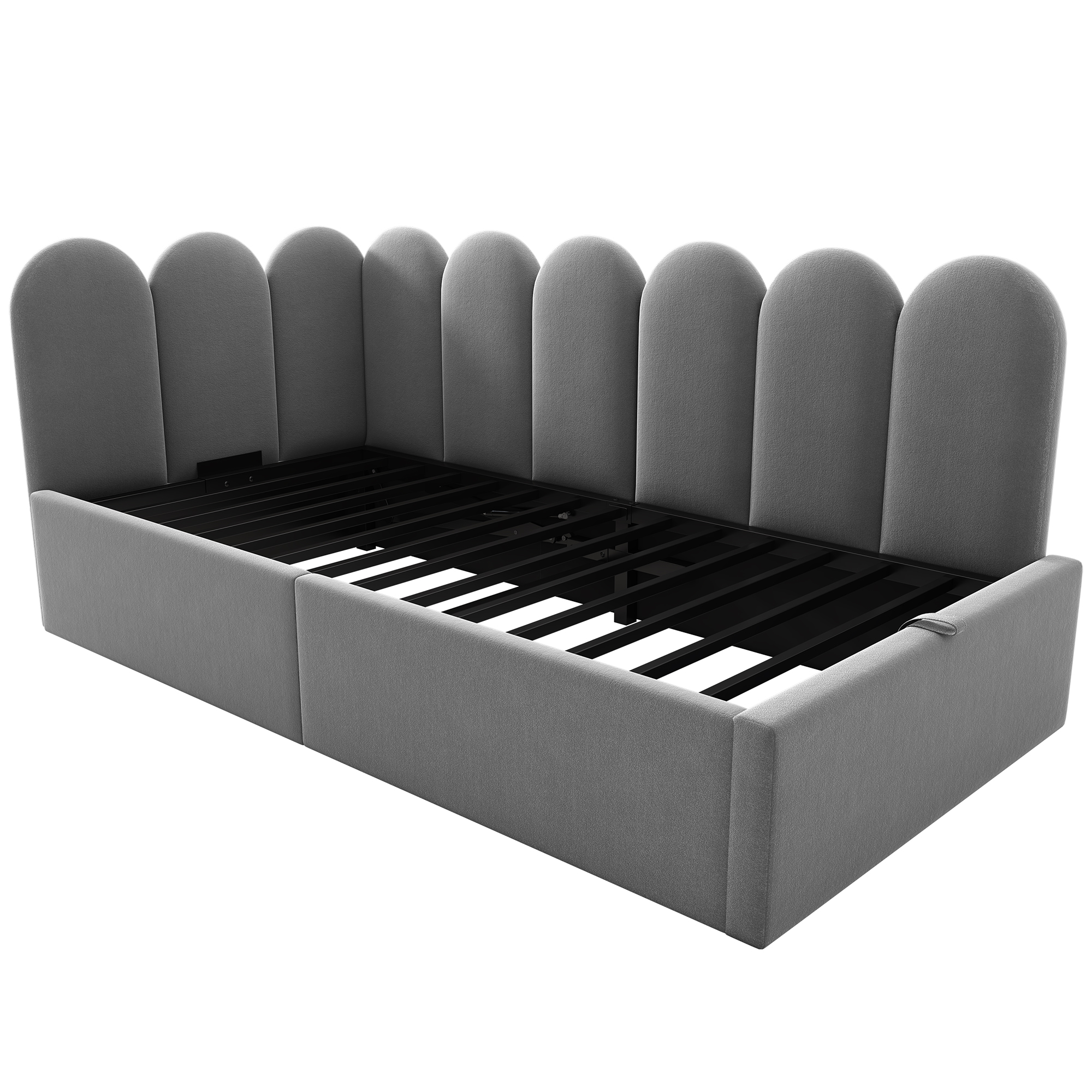 Banquette lit moderne gris