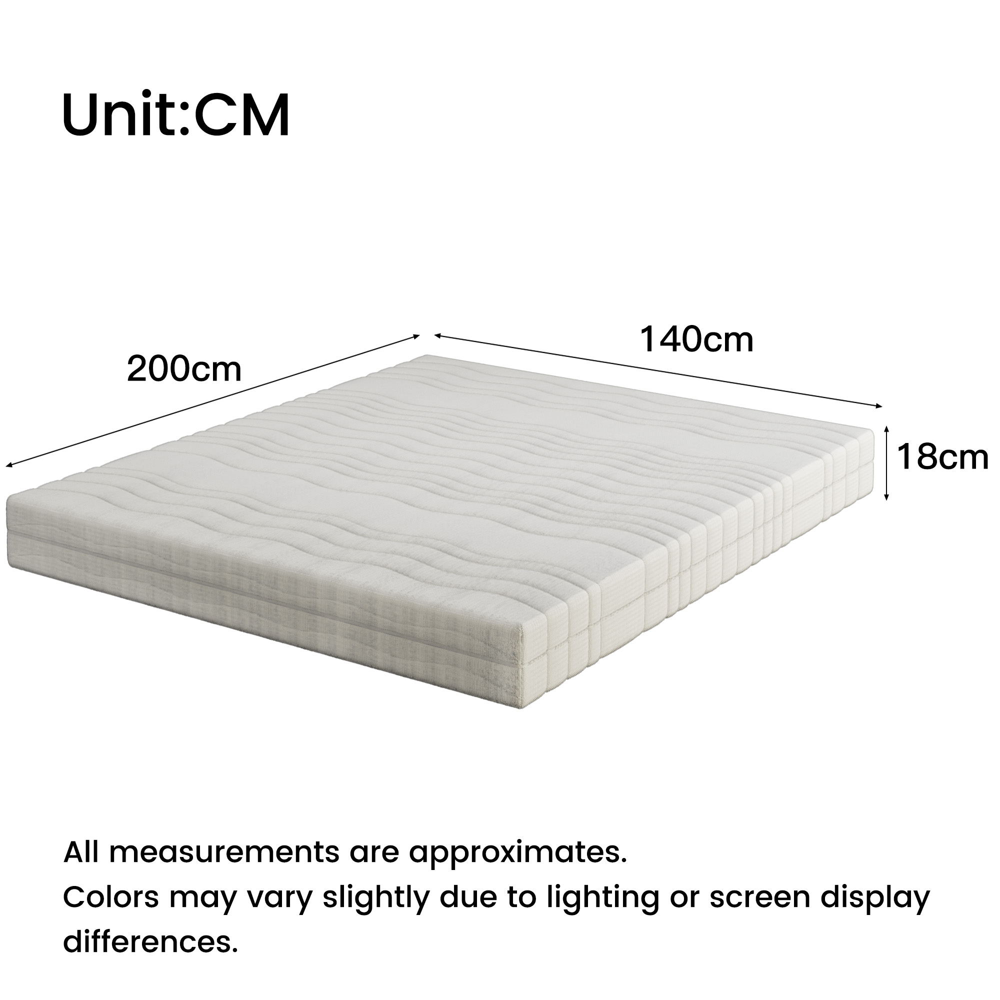 Dimensions du matelas