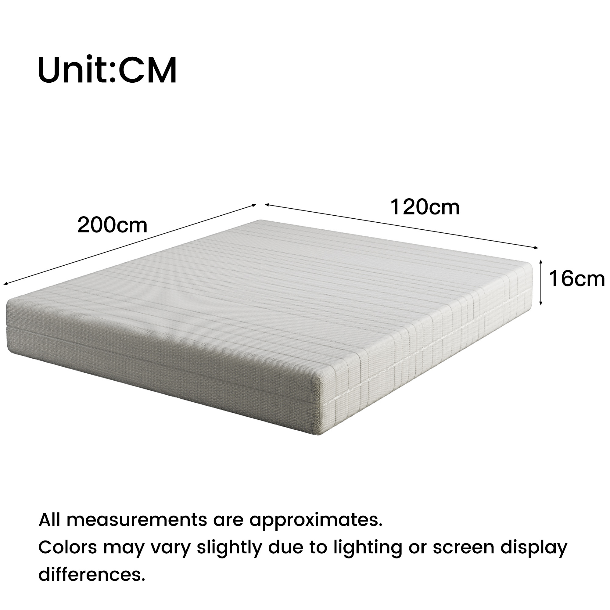Dimensions du matelas