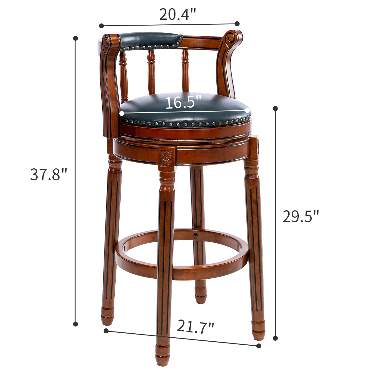 produit fini tabouret de bar pivotant