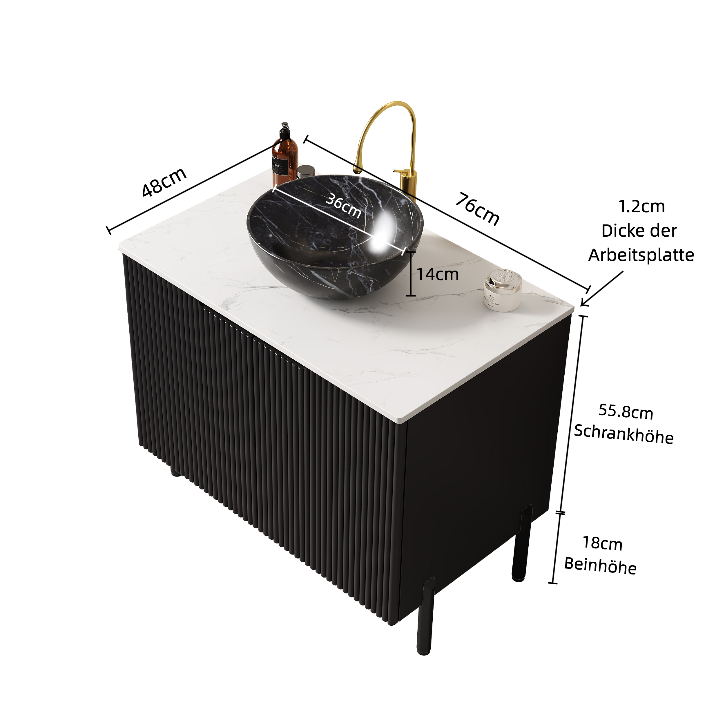 Dimensions du meuble vasque