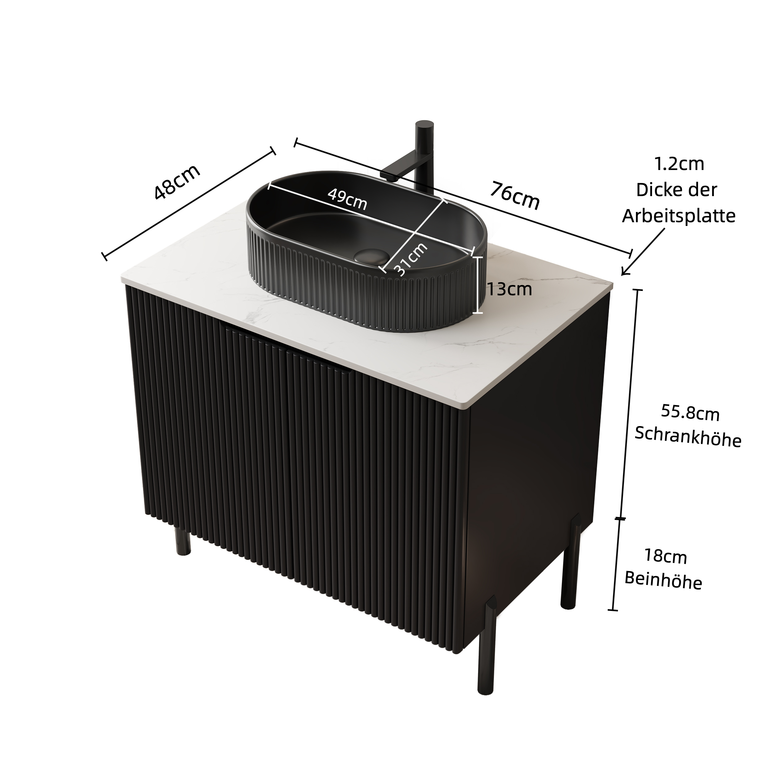 Dimensions du meuble vasque