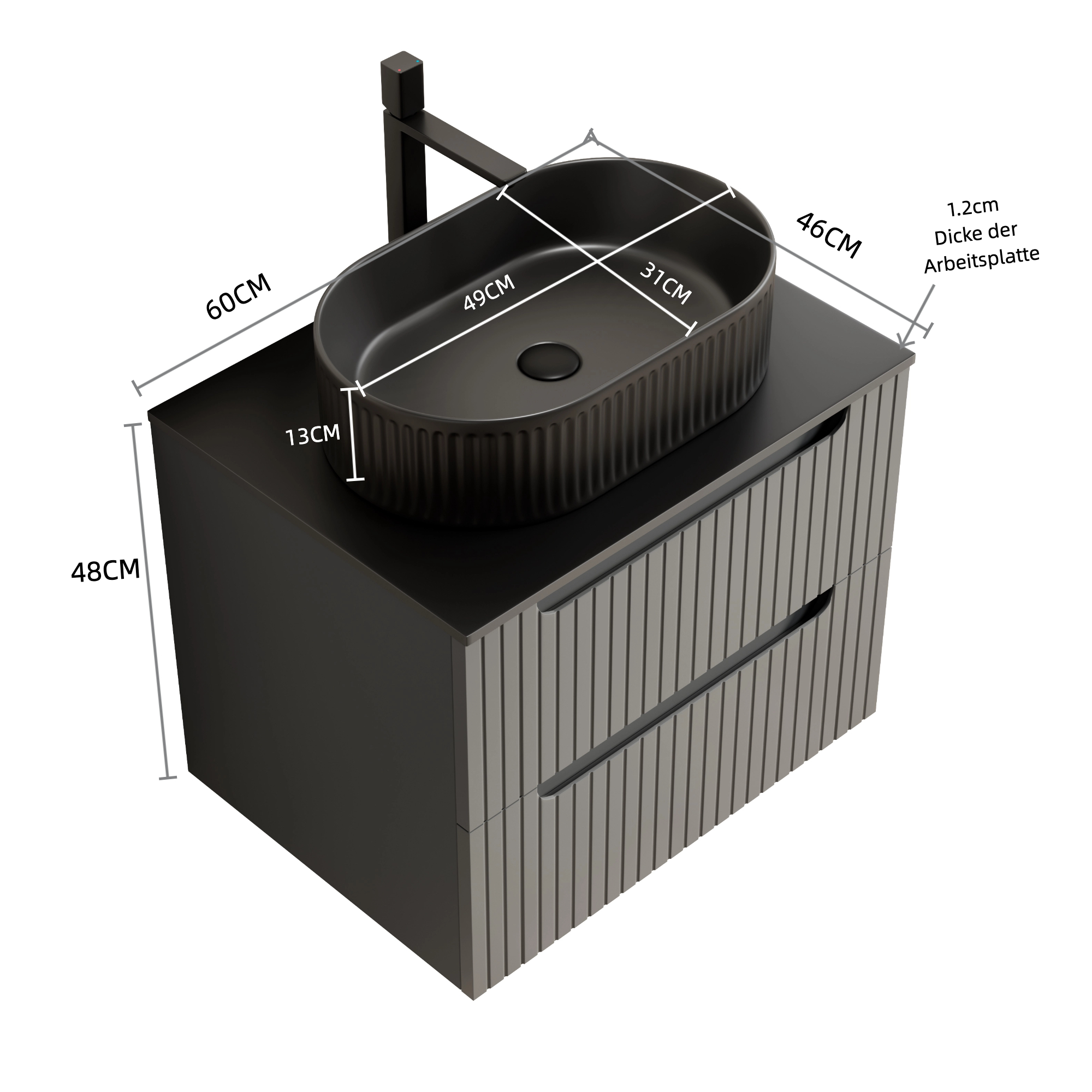 Dimensions du meuble vasque