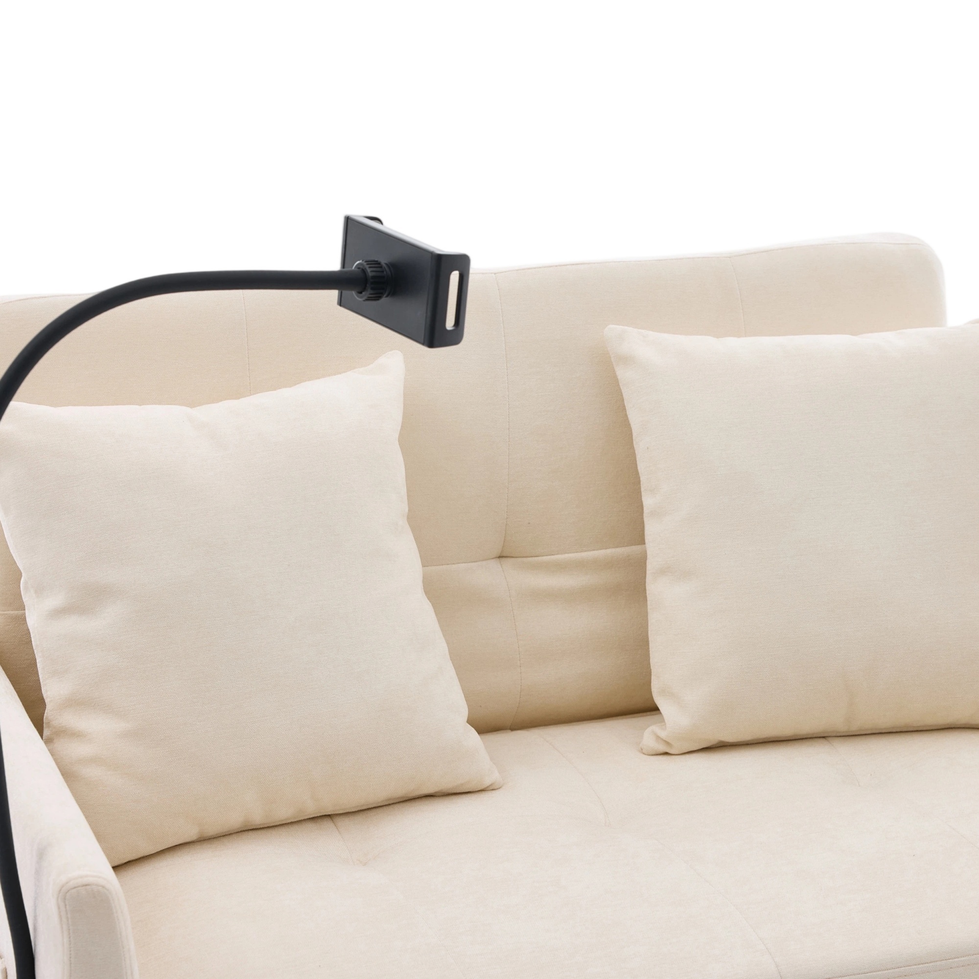 Fauteuil convertible en lin brossé avec port USB e - image 17