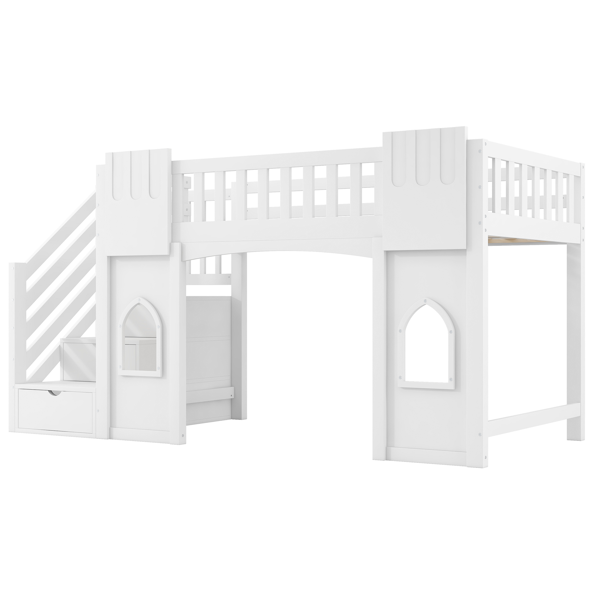 Lit mezzanine - toboggan