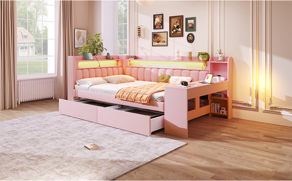 Détail du lit banquette