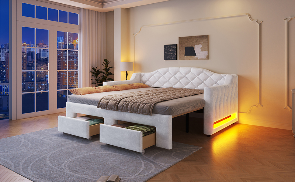 Détail du lit banquette