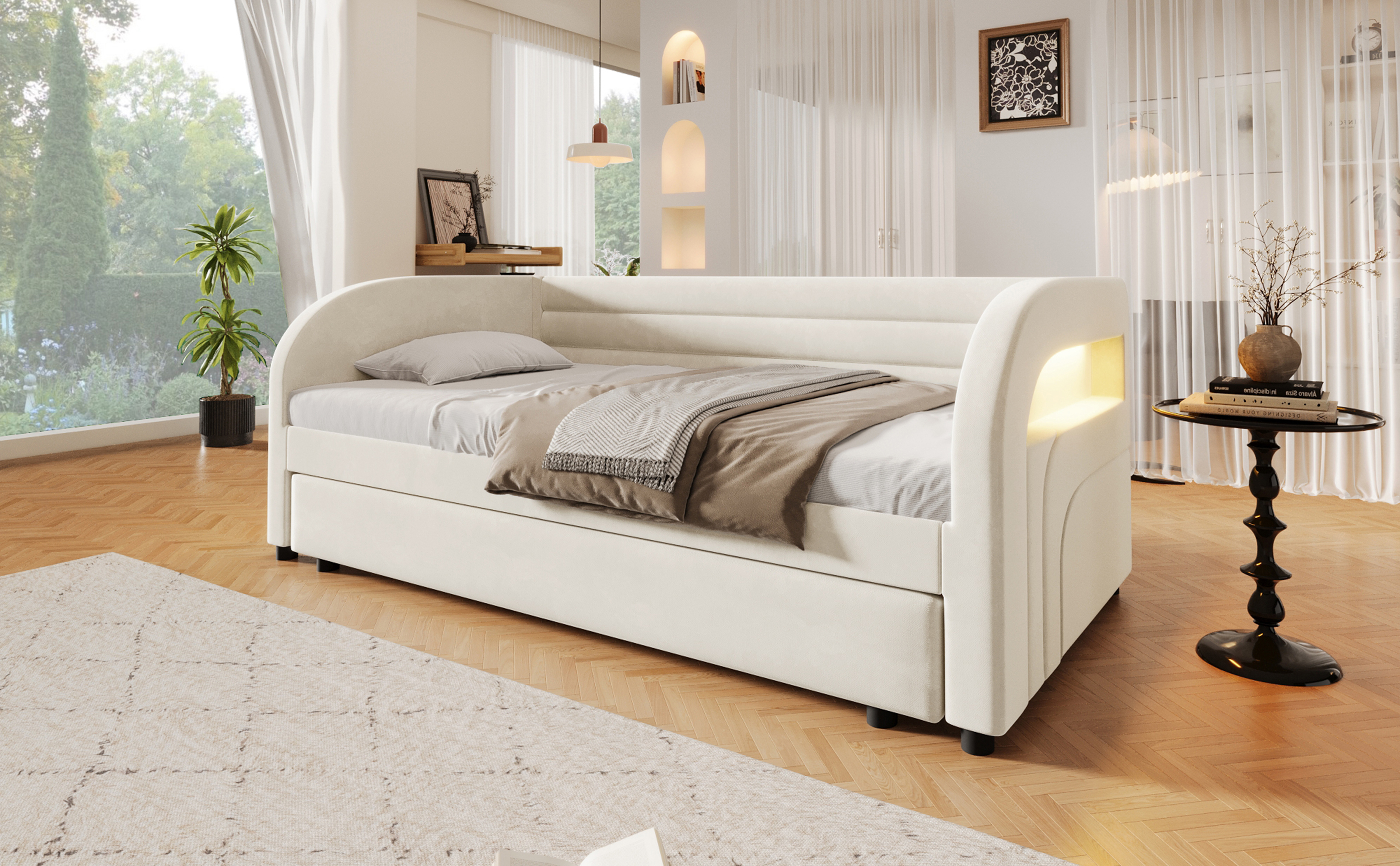 Design rembourré avec formes arrondies