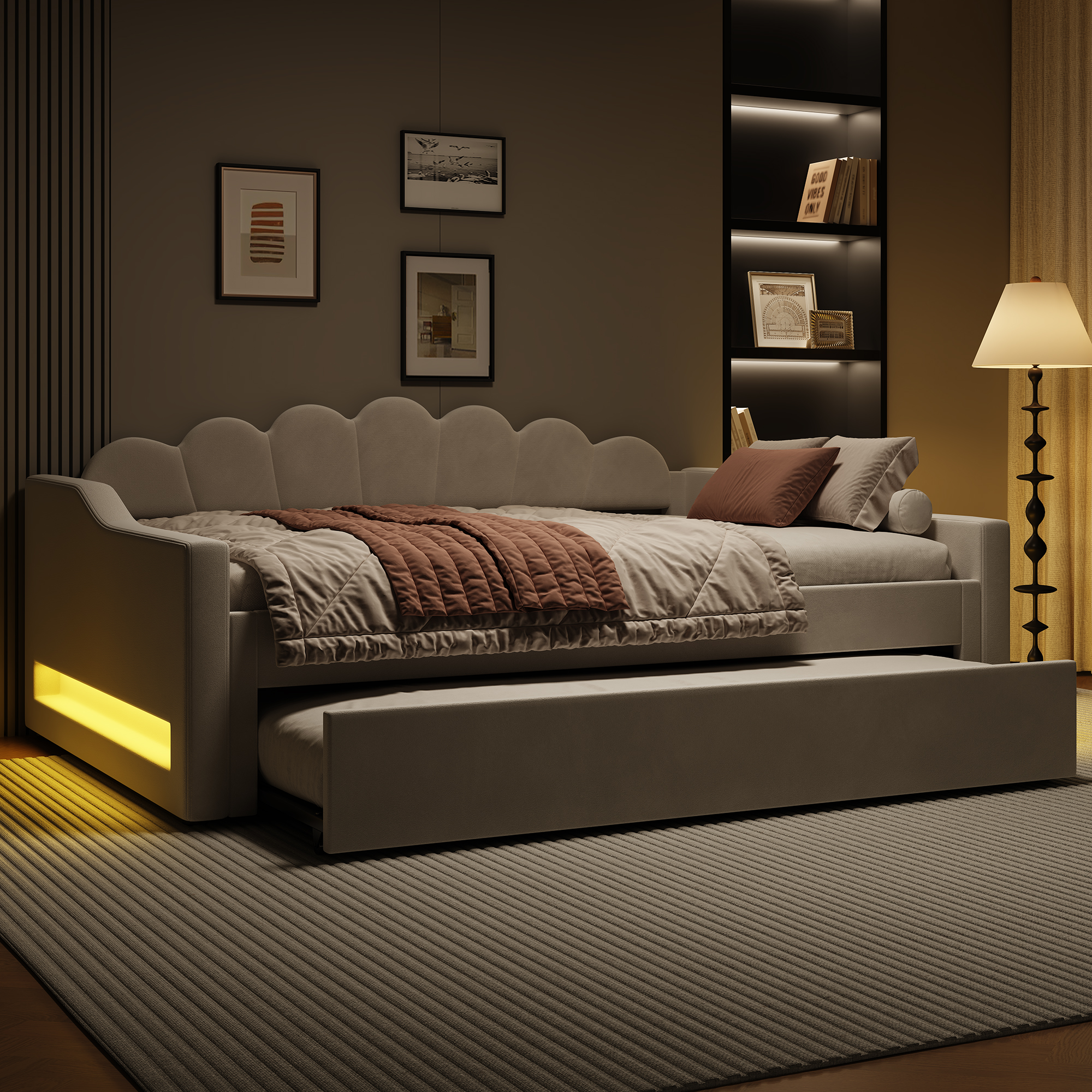 Détail du lit banquette