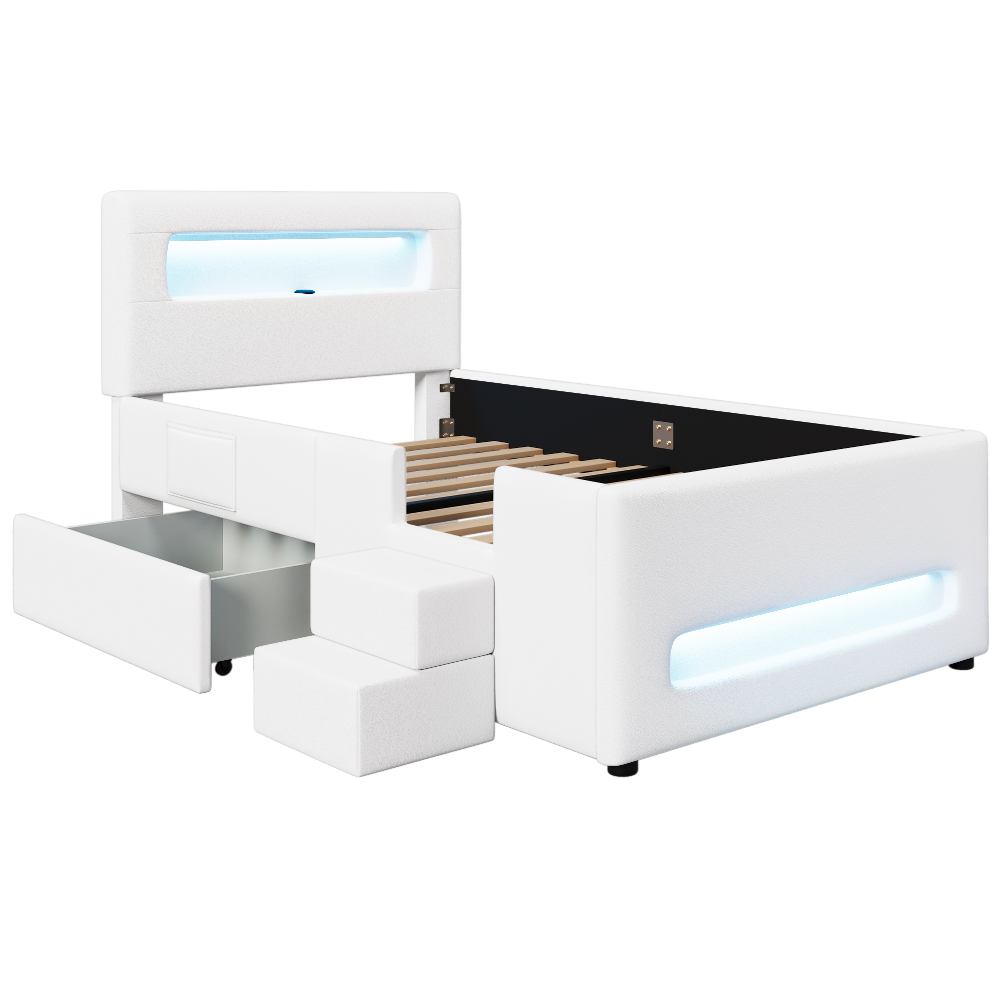 Des rangements organisés autour du couchage